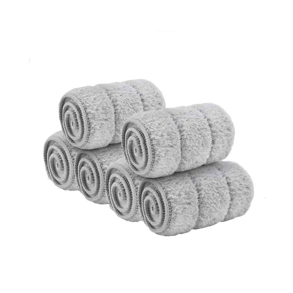 6 Pack Microfiber Mop Pads 18 Inch, Reusable Wet Dry Replacement Heads for Hardwood & Tile Floors, Premium Washable Cleaning Accessories
