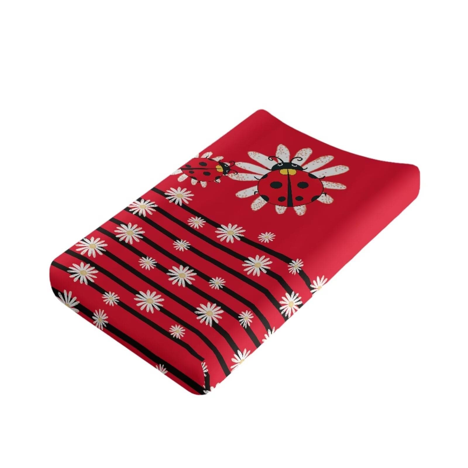 HUISEFOR Ladybug Baby Changing Pad Cover Breathable Diaper Change Table Pad Covers Stretchy Cradle Mattress Sheets Nursery Decor