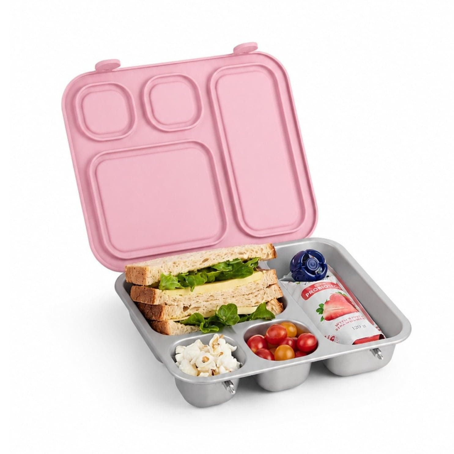 Elk and Friends Kids/Toddler Stainless Steel Bento Lunch Box + Silicone Lid