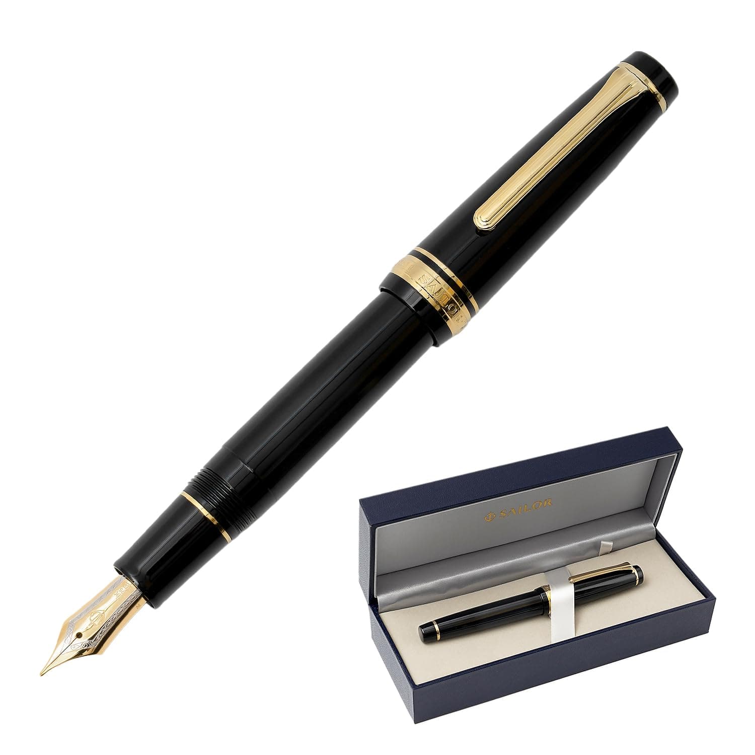 Sailor Pen fountain pen professional gear gold in character 11-2036-420 Black Made in Japan