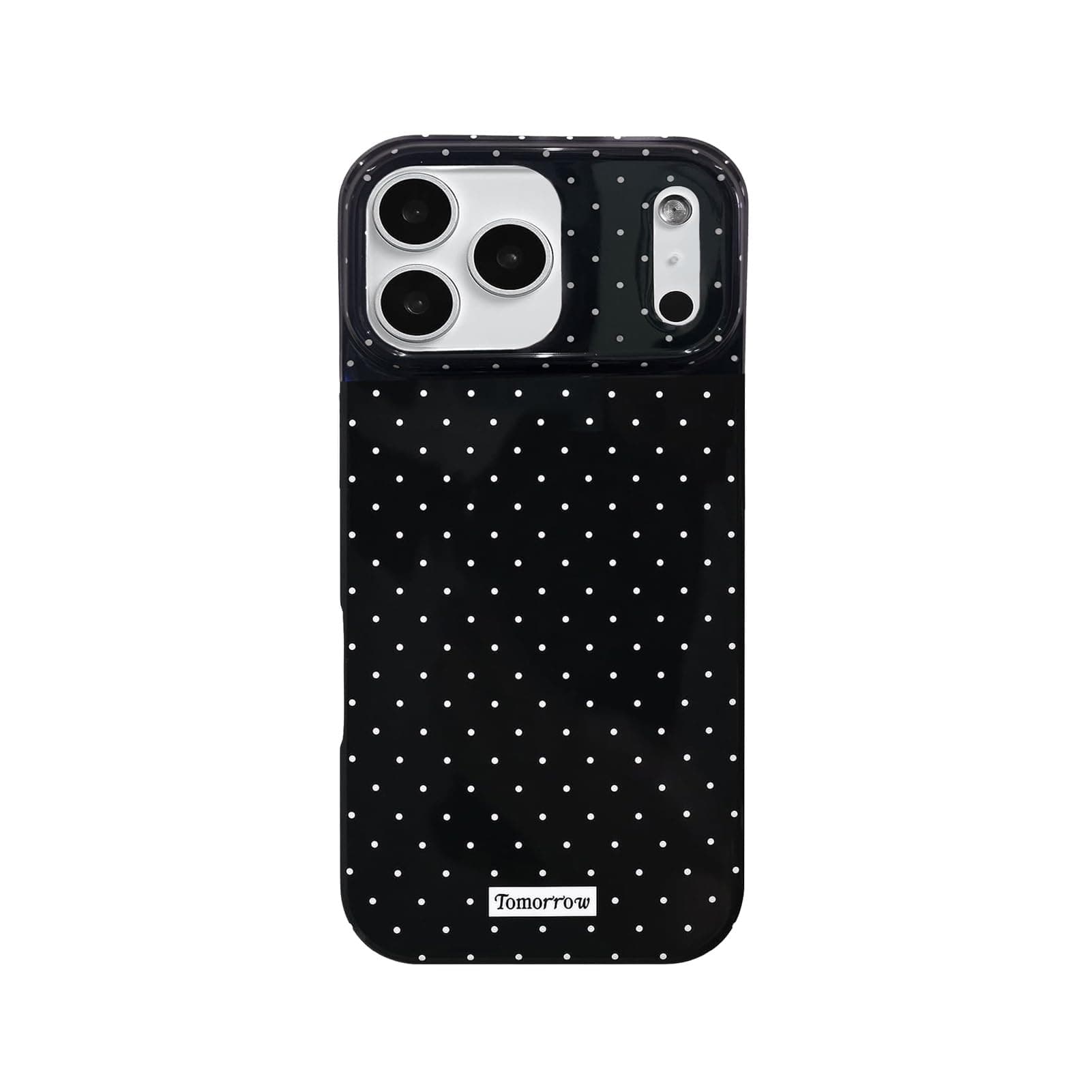 Cute Polka Dot Phone Case Compatible with iPhone 17 Pro Cases Aesthetic Trendy Girly Stylish Design Slim Soft TPU Protective Phone Cover for iPhone 17 Pro 6.3'' (Black)