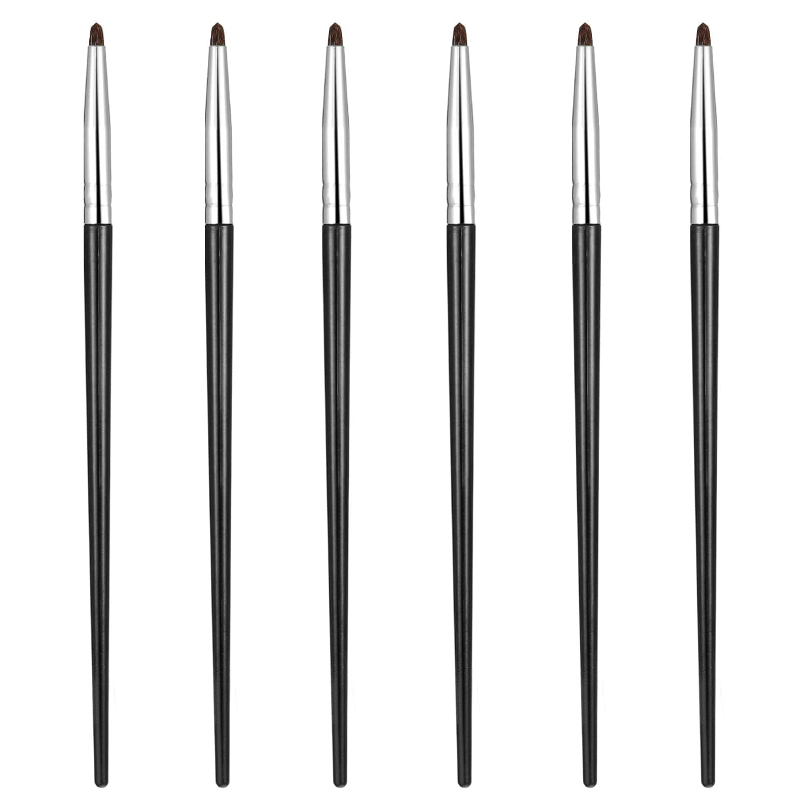 6PCS Ultra Fine Soft Sable Eyeliner Brushes, Makeup Tools, Synthetic Bristles Eyeliner Makeup Tool, Pointed Brush, Cosmetic Liner Wands for Eyes Make up Tools