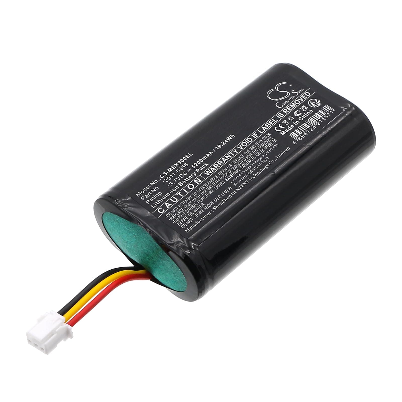 5200mAh / 19.24Wh Replacement Battery for Minelab Elite detectors, Equinox 700, Equinox 900, Manticore, X-Terra Pro, 3011-0456, 3011-0486, 3030-0046, 3030-0048