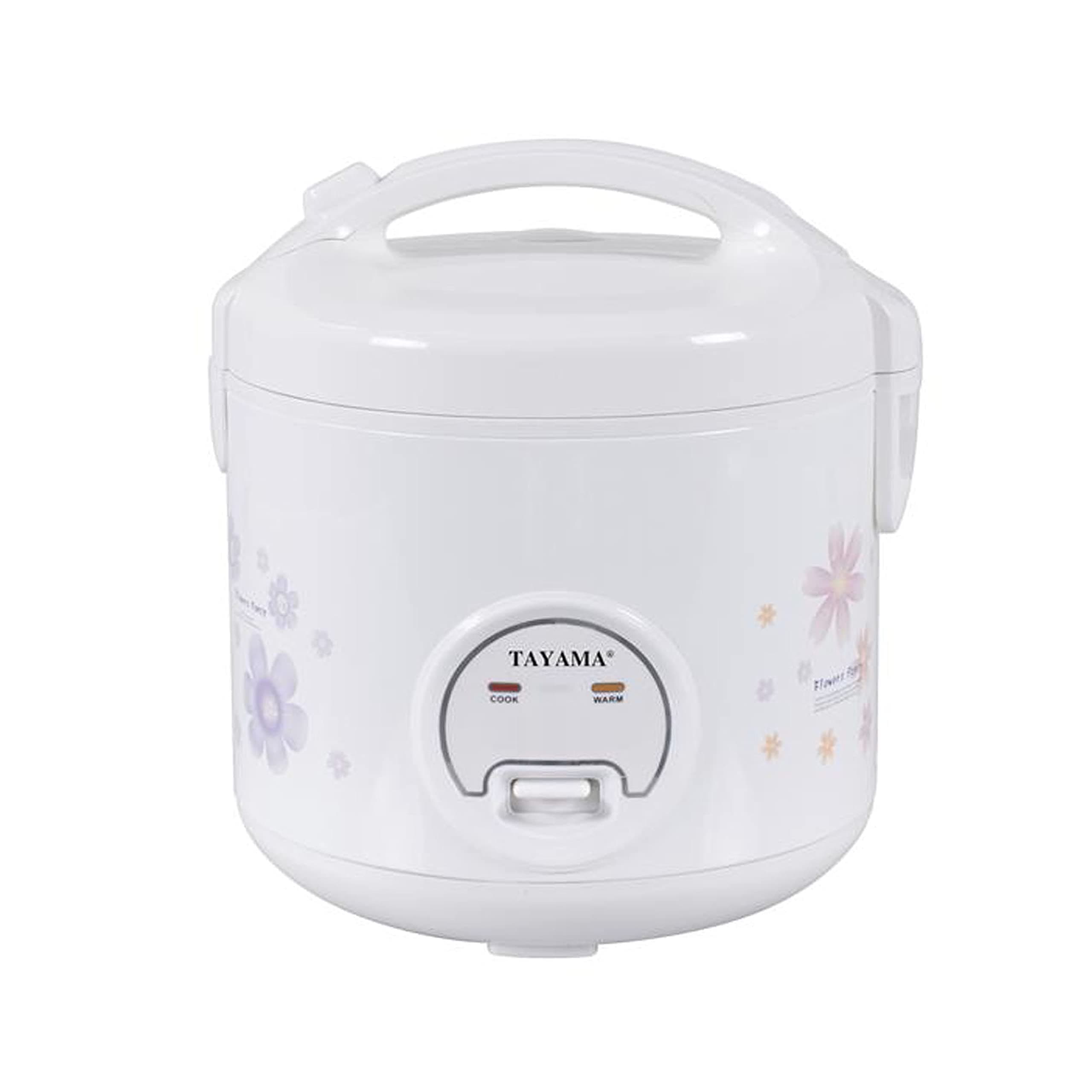 TAYAMA Automatic Rice Cooker & Food Steamer 10 Cup, White (TRC-10RS)