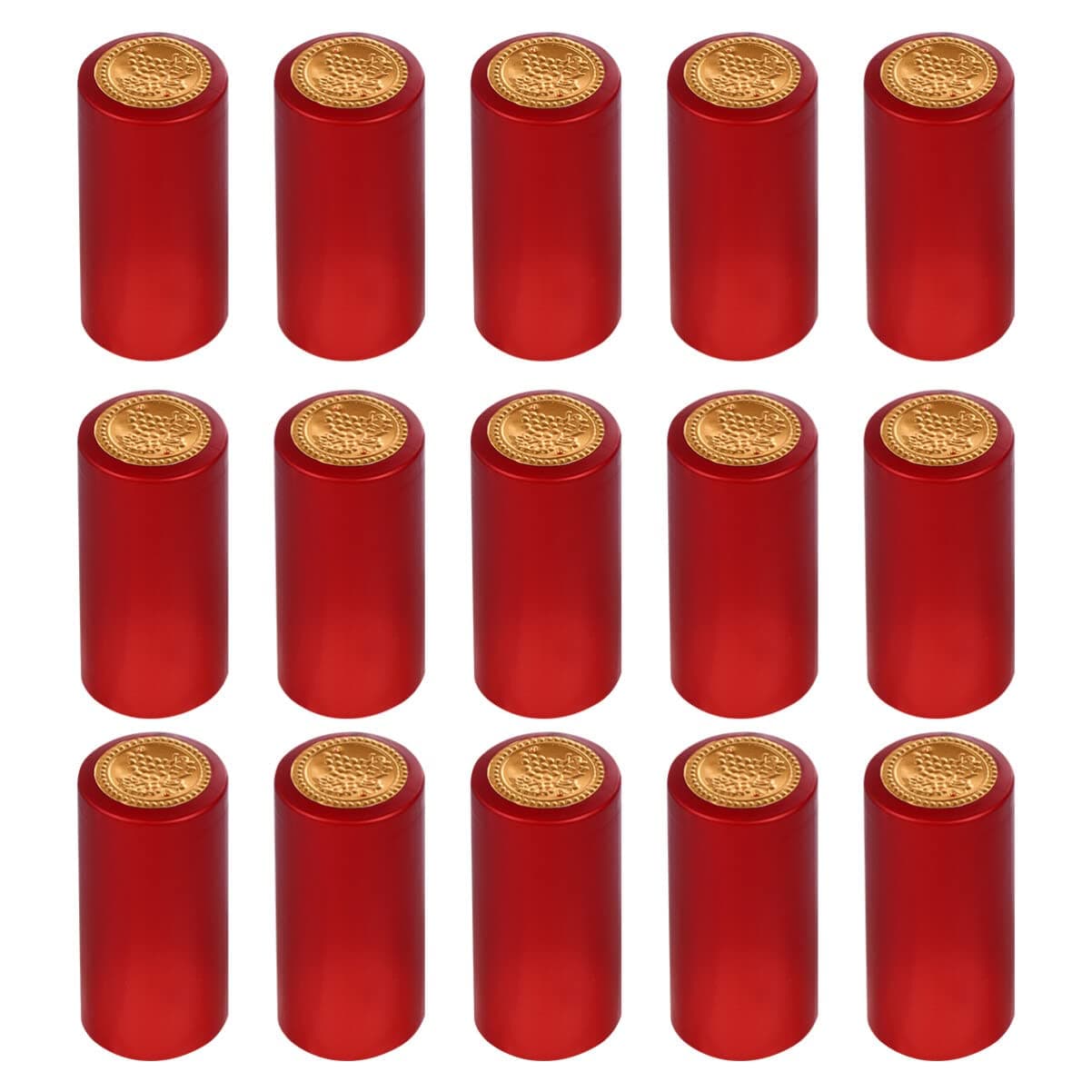 STOBOK Wine Bottle Film Heat Shrink Capsules Wine Bottle Seals for Making Supplies Tear-Off Tab Shrink Wrap for Cellars Home Use Restaurants 100 Pack