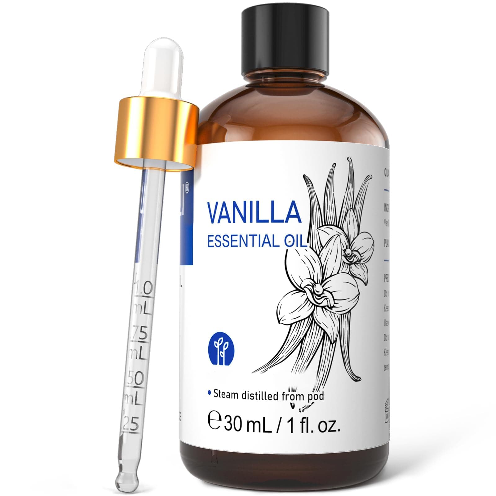 HIQILI Vanilla Essential Oil for Diffuser, Skin Care, Candle Soap Making