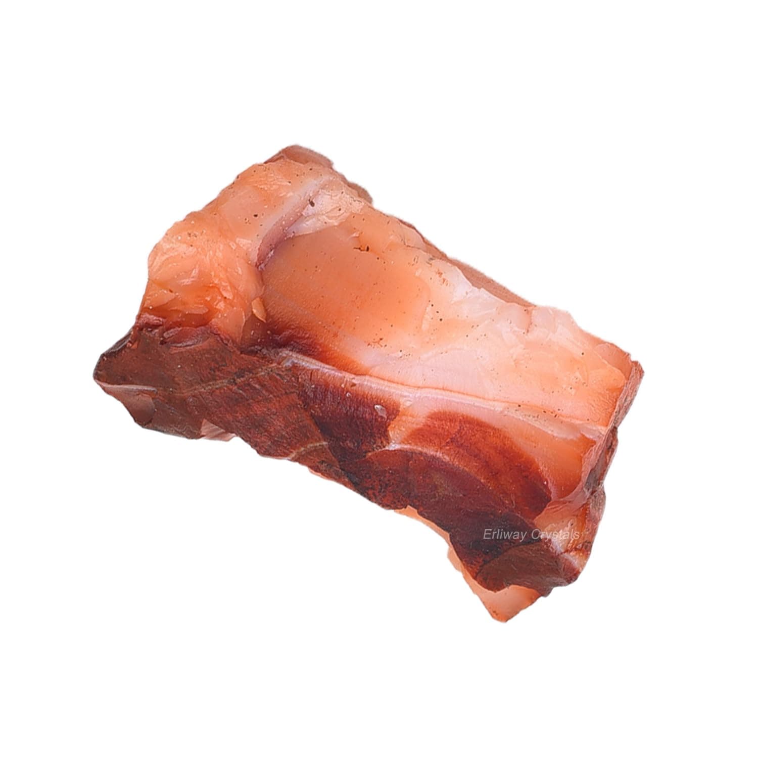 Erliway Carnelian Raw Crystal Stone Large 1.25-2.0" Healing Crystals