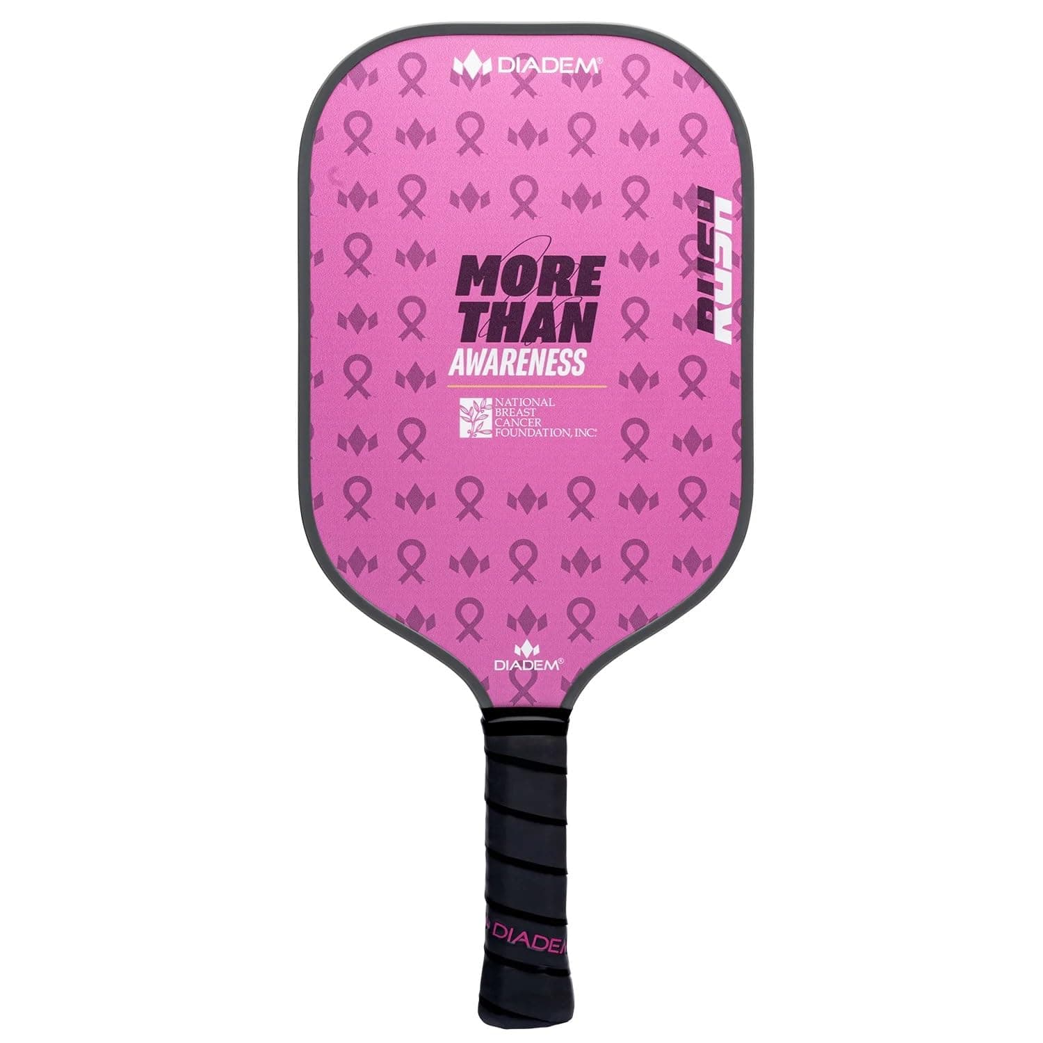 Diadem Rush Pickleball Paddle | USAPA Approved | Lightweight Fiberglass 16mm Paddle with Fiberglass Surface for Spin & Control | Pink