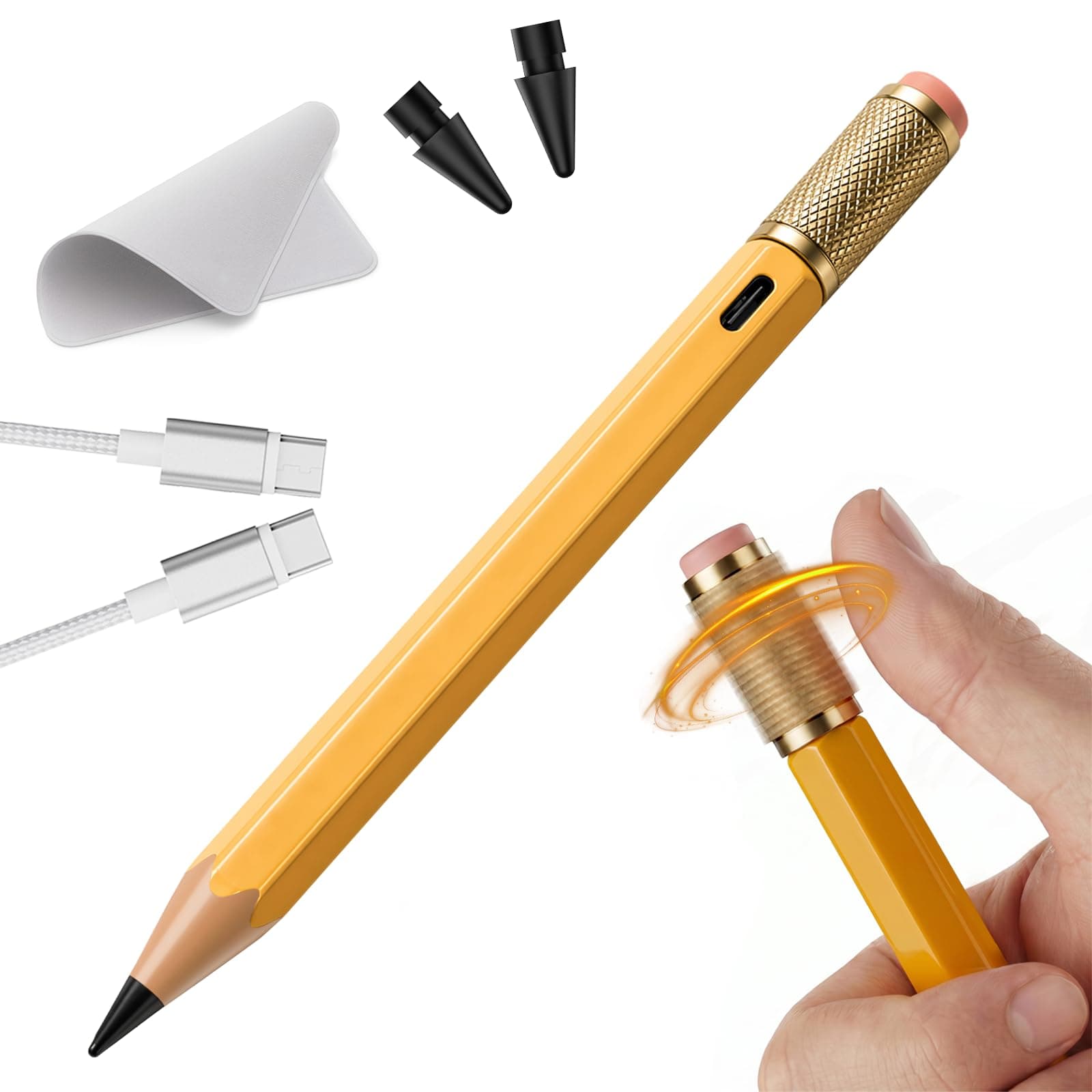 OMOTON Stylus Pen for iPad 2018-2026, Fidget Spinner Pen