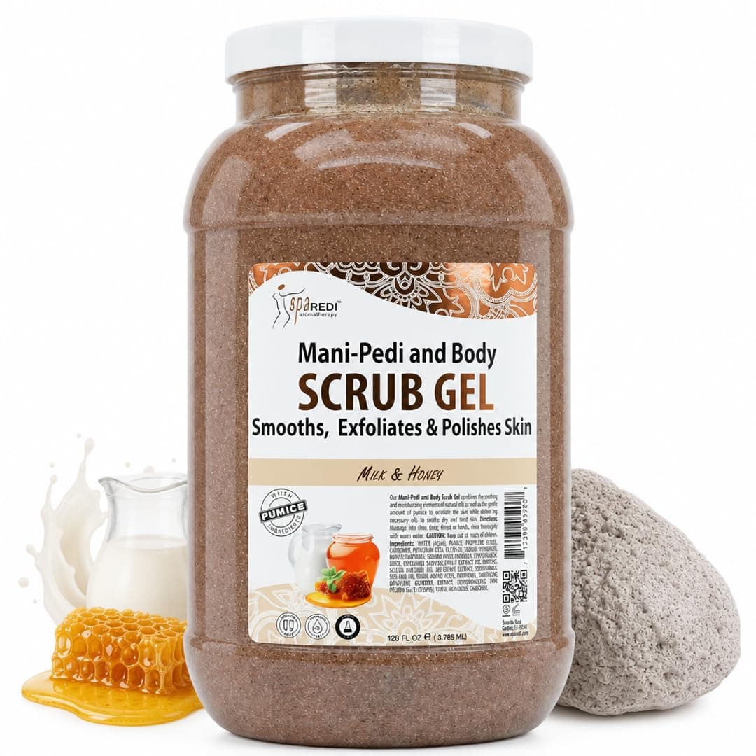 SPA REDI Pedicure Pumice Foot & Body Exfoliant, Moisturizing, 128 oz