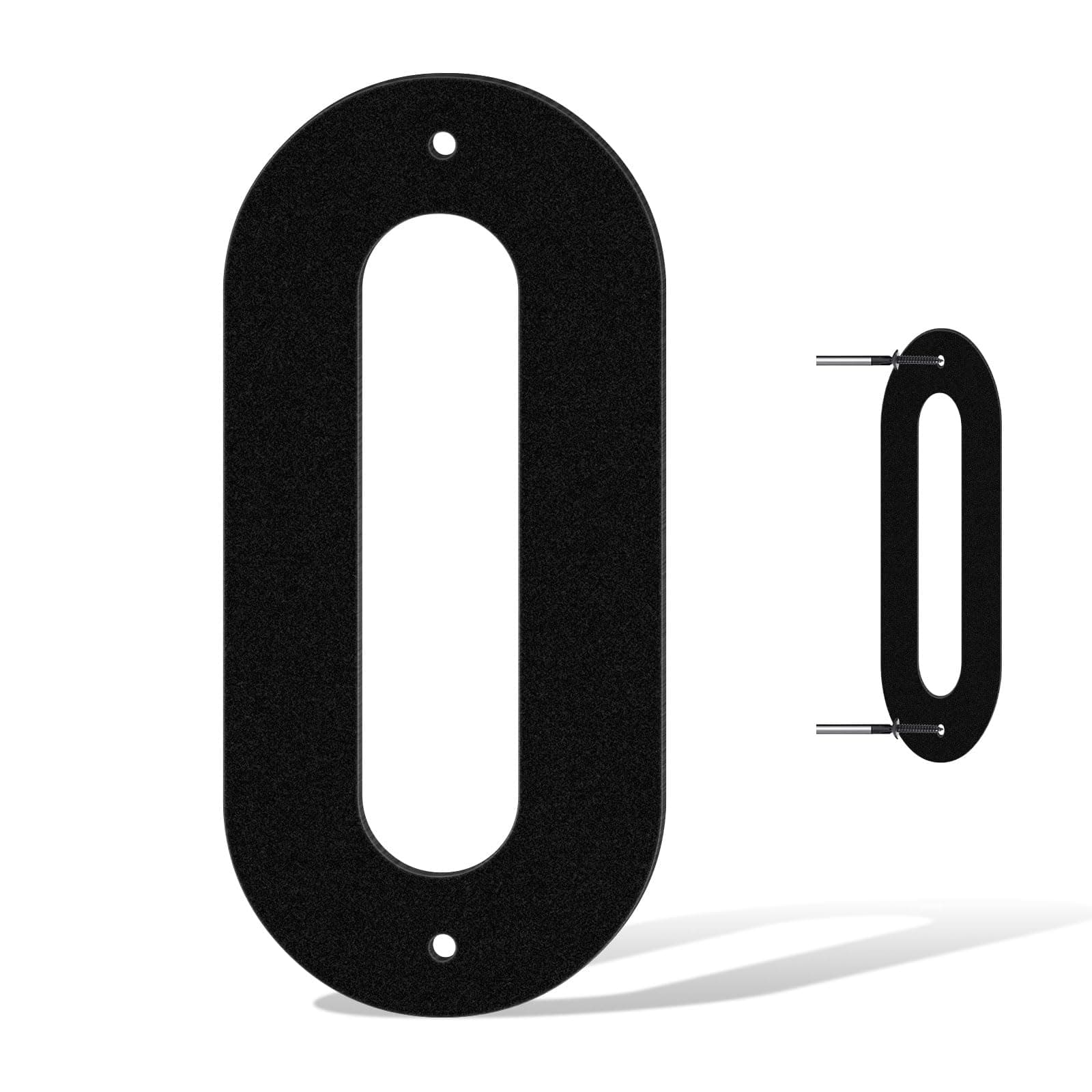 useNumber-3,4,5,6,7,8 Inch House Numbers for Outside,Unique Metal Address Numbers for House,Weatherproof Outdoor House Numbers with Available A-Z Letters, Metal Letters for Outdoor Signs(8", Black O)