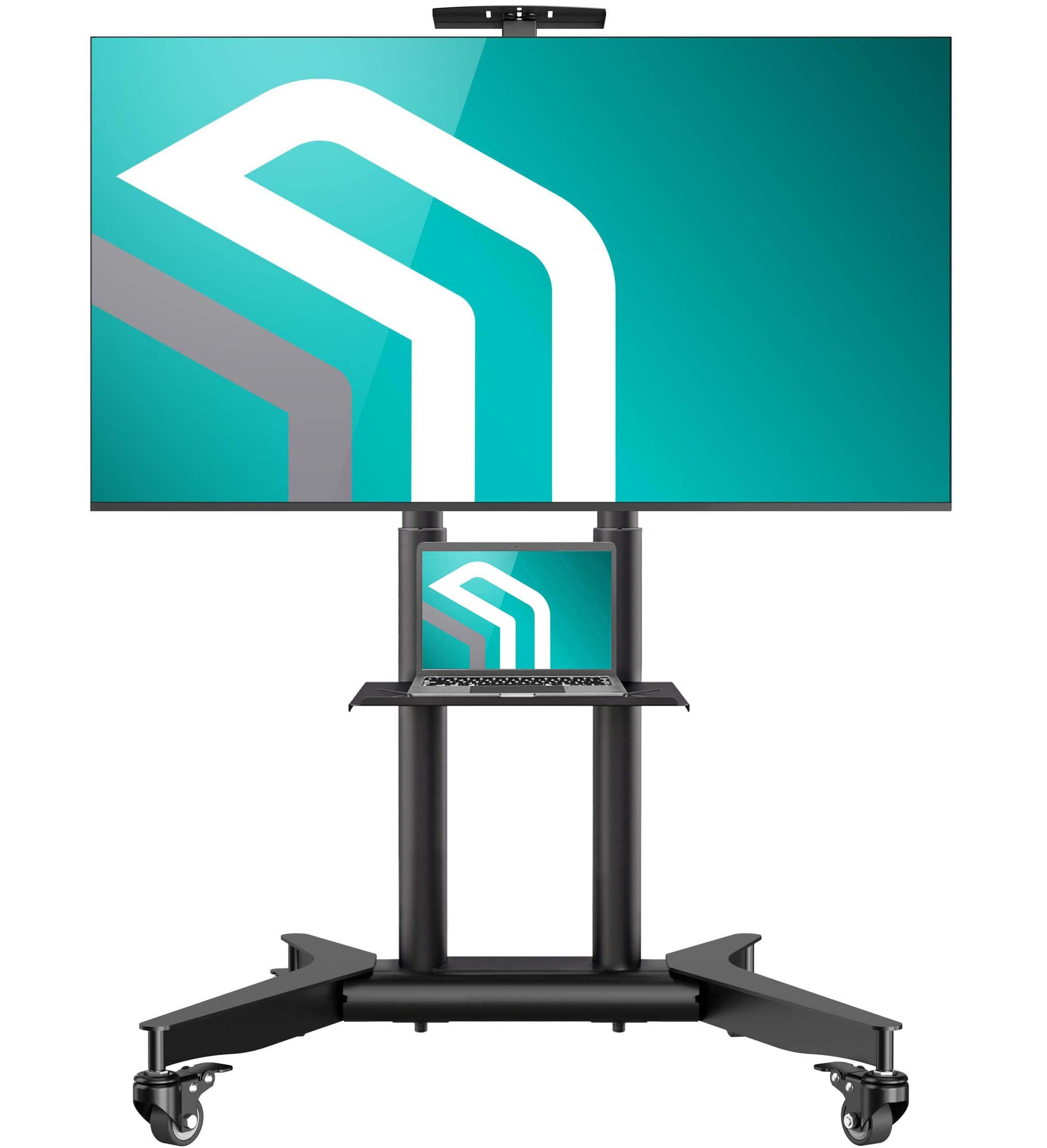 ONKRON Mobile TV Stand on Wheels 32"-75", 50 kg, max VESA 600x400, TS1571-B