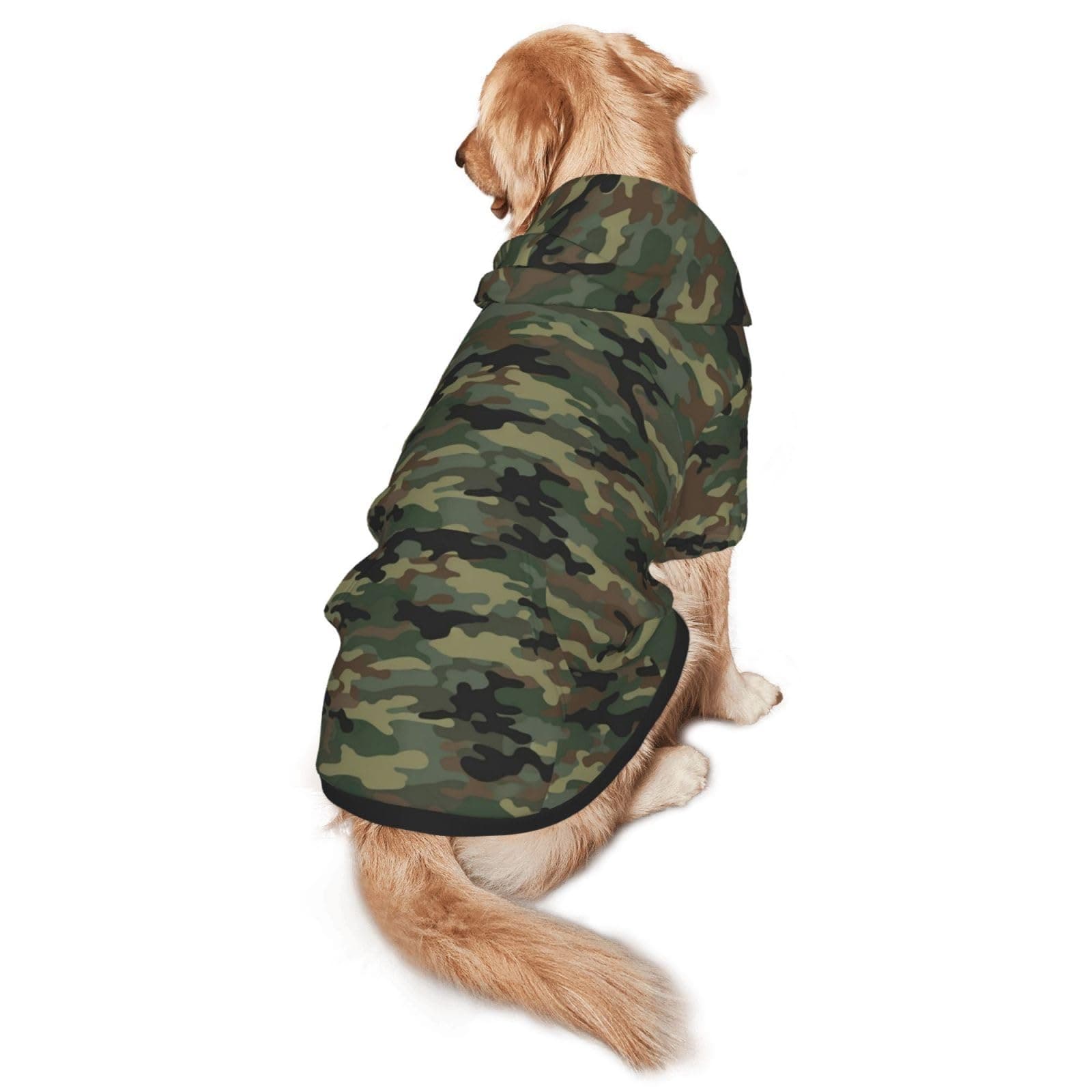 AMRANDOM Dog Hoodie for Small Medium Large Dogs, Camo Military Dog Sweater Shirt