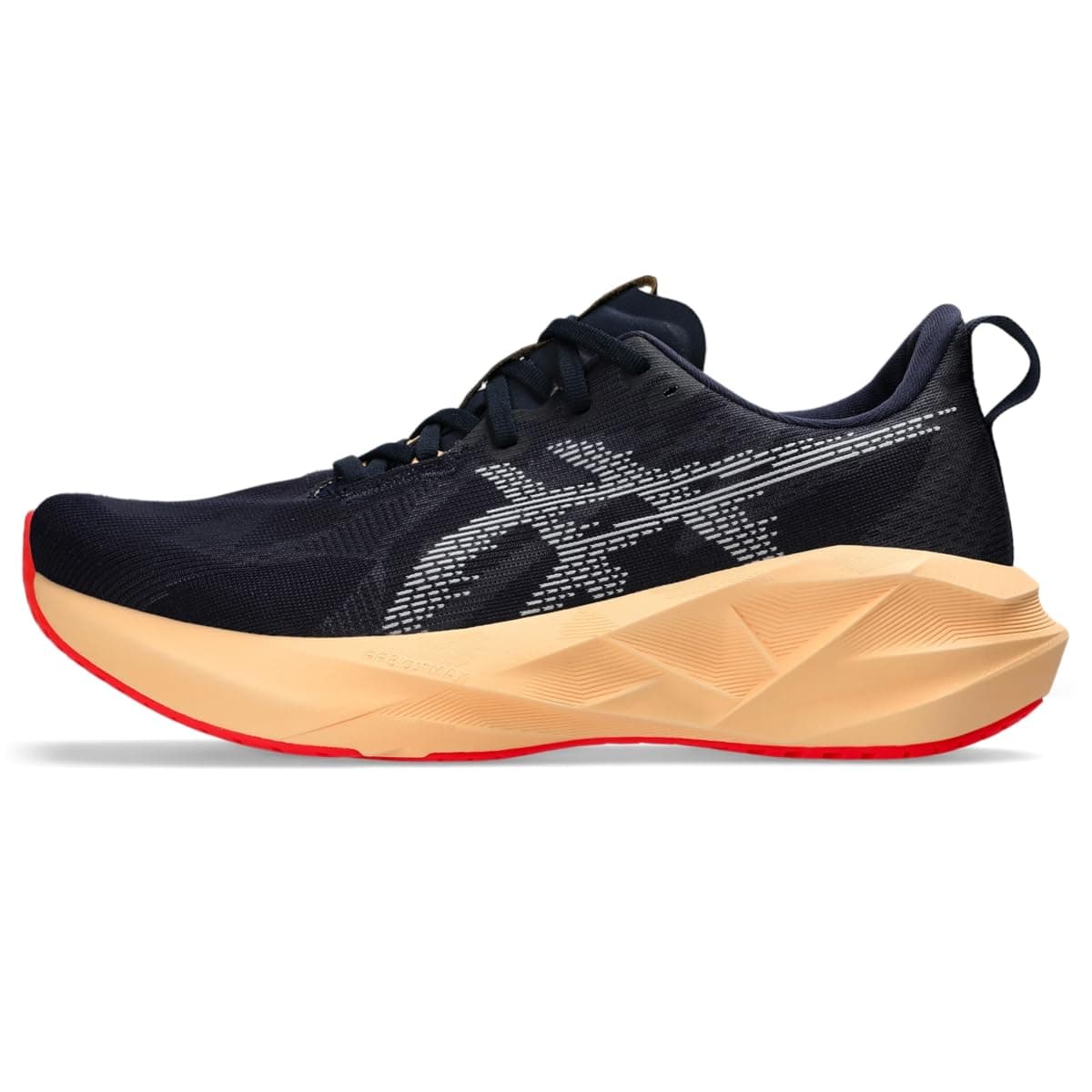 ASICS Men's NOVABLAST 5 Running Shoes, Midnight/Orange Glow, 13 Wide