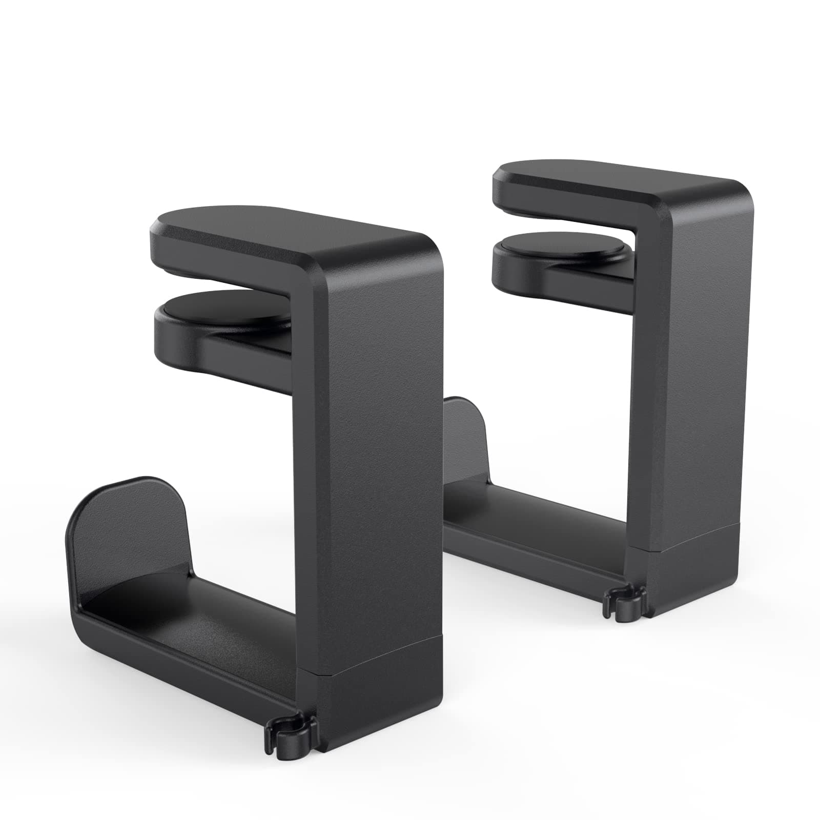 EURPMASK 2 Pack Rotating Headphone Stand,Adjustable Clamp-on Headset Holder