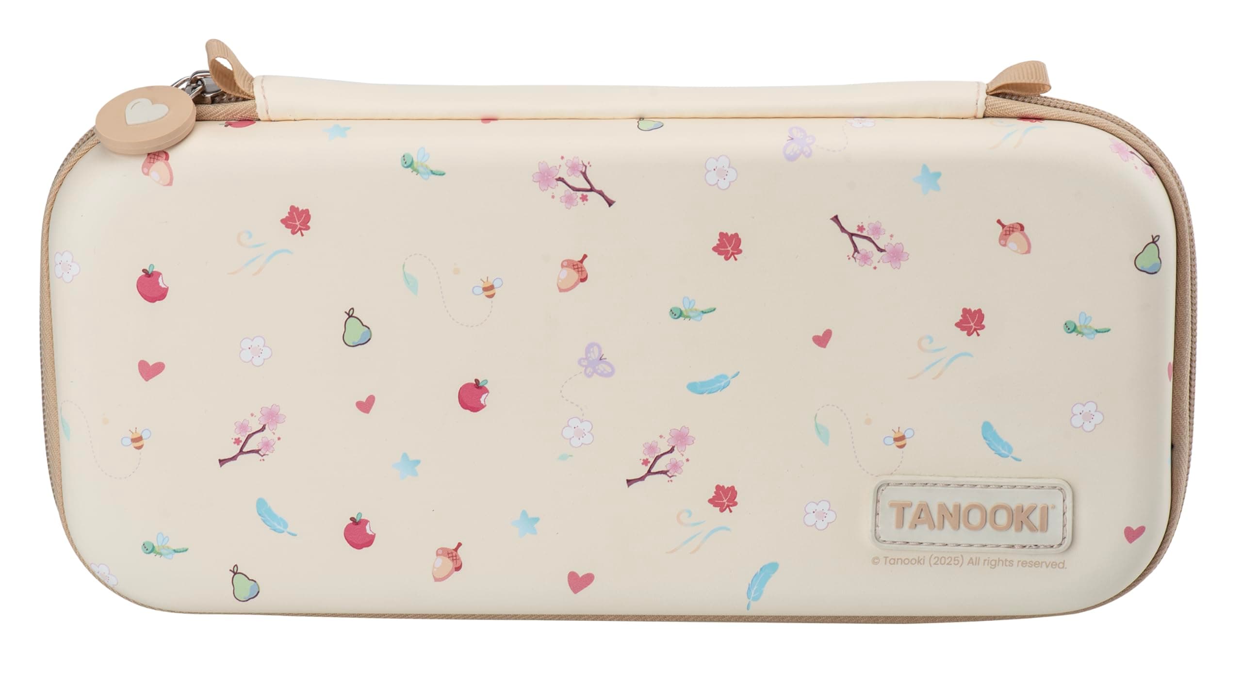 TANOOKI Nintendo Switch 2 Carrying Bag, Adorable Design, Cute Switch 2 Case, Compatible with Switch/OLED/Lite, Interior Space for Games, Dirty white, Cozy