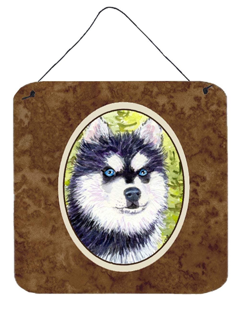 Caroline's Treasures SS8695DS66 Klee Kai Wall or Door Hanging Prints Aluminum Metal Sign Kitchen Wall Bar Bathroom Plaque Home Decor, 6x6, Multicolor