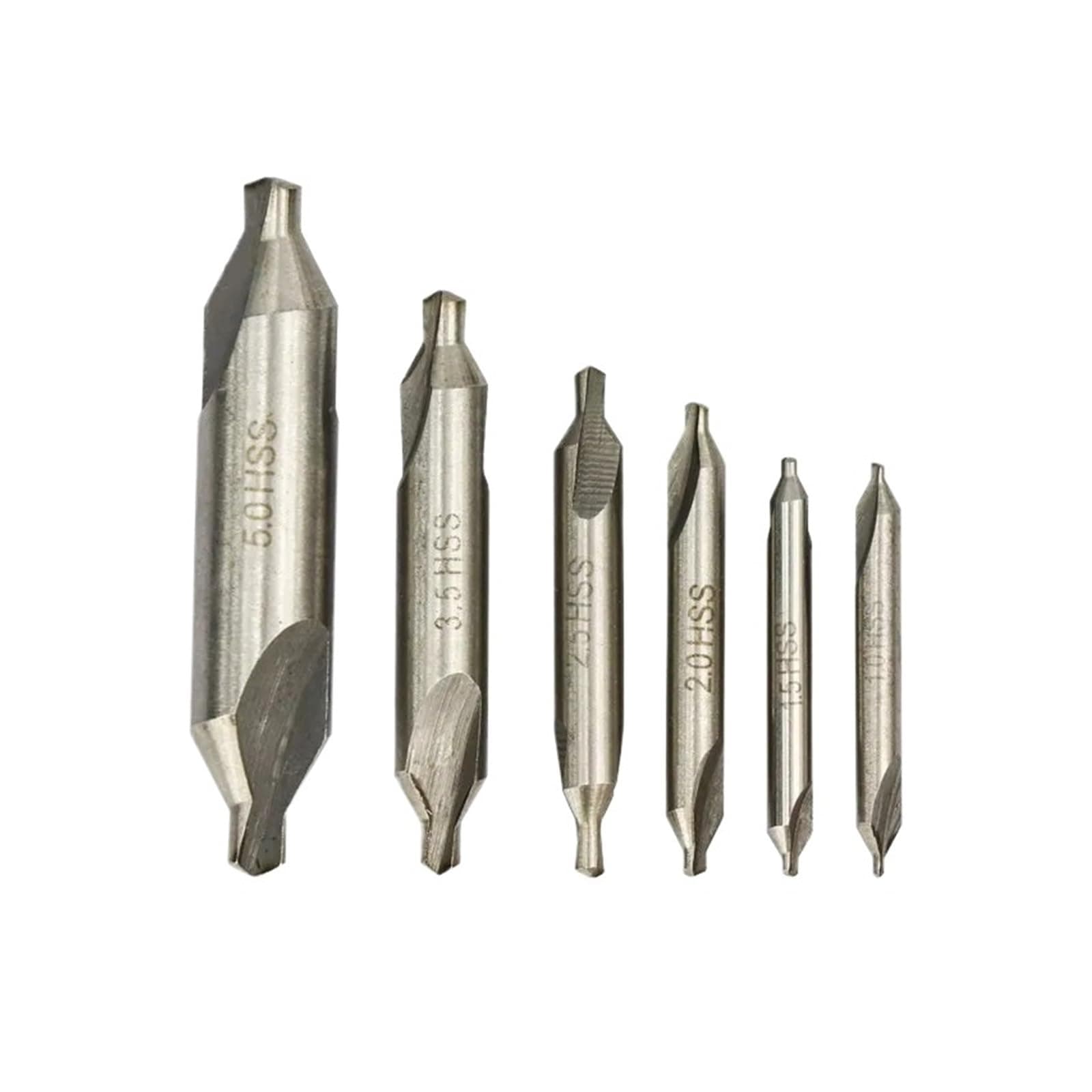 1PCS HSS Center Drills Bits 60 Degree Countersink Drill 1mm 1.5mm 2mm 2.5mm 3mm 3.5mm 4mm 5mm Power Tools Metal Drill Bit(6.0mm)