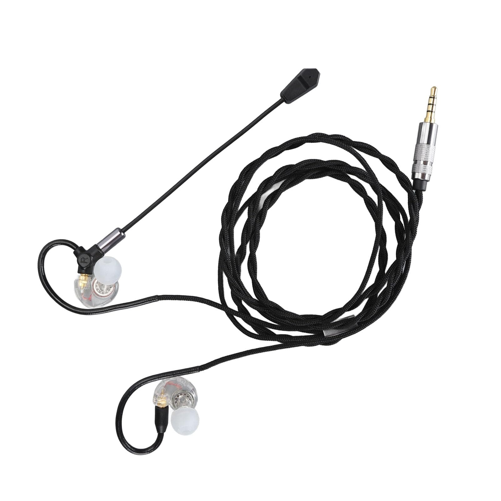 Lightweight Wired Gaming Earbuds with Detachable Mic for PC Tablet Mobile Phone Laptop Comfortable 3 5mm Noise Cancelling Headset White
