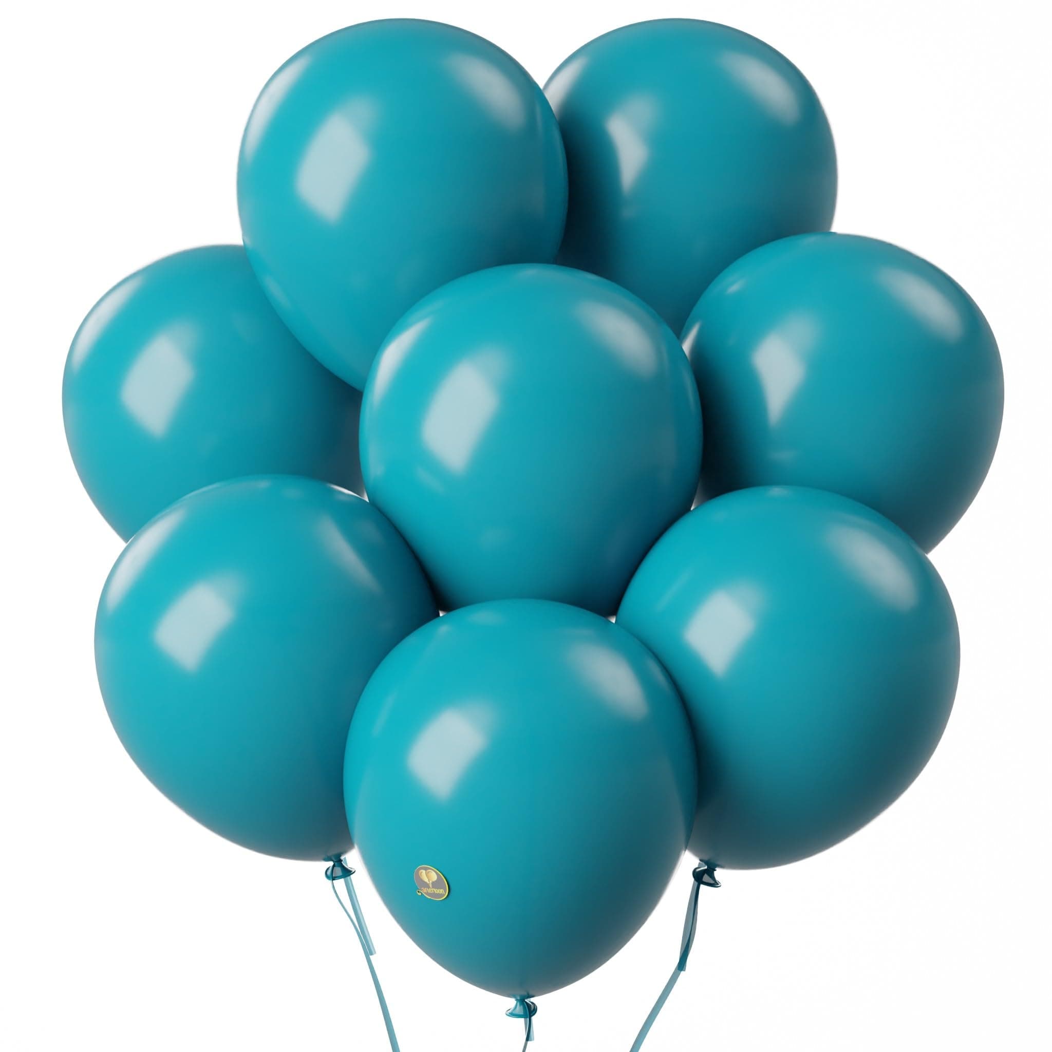 AFTERLOON® Biodegradable Balloons 24 pcs Bermuda Blue 12 Inch, Matte Color Thickened Extra Strong Latex Helium Float, Colorful Bulk Color ballon baloon Globos Para Decoration De Fiestas Kids