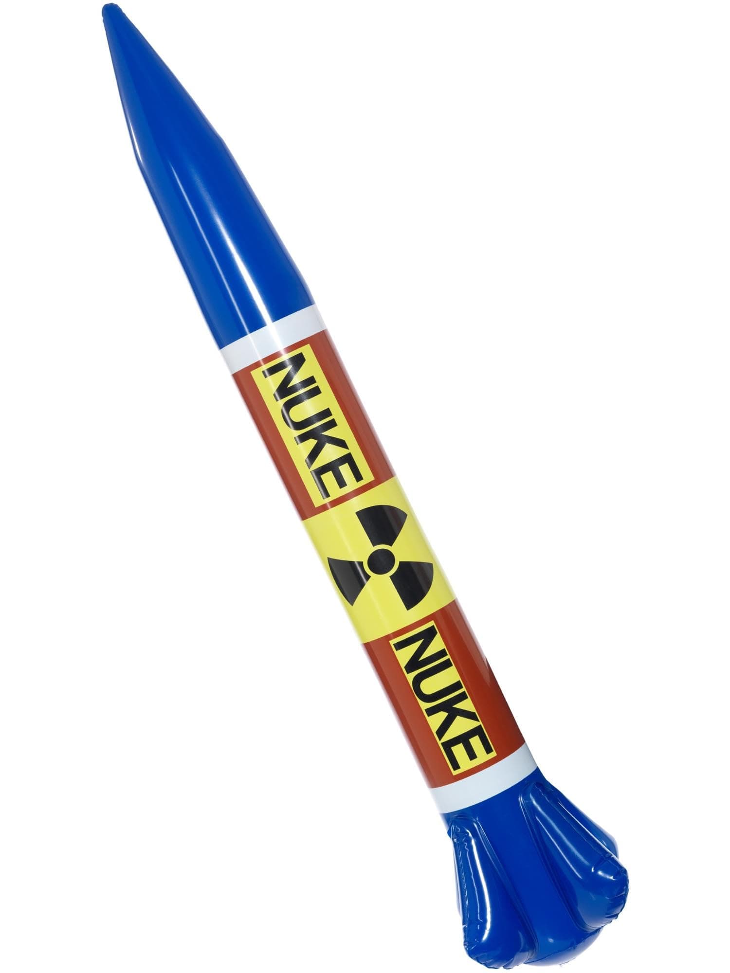 Smiffys Inflatable Nuclear Missile, Multi-Coloured 87x13cm/34x5in, Funny Fancy Dress, Adult Dress Up Accessories Halloween