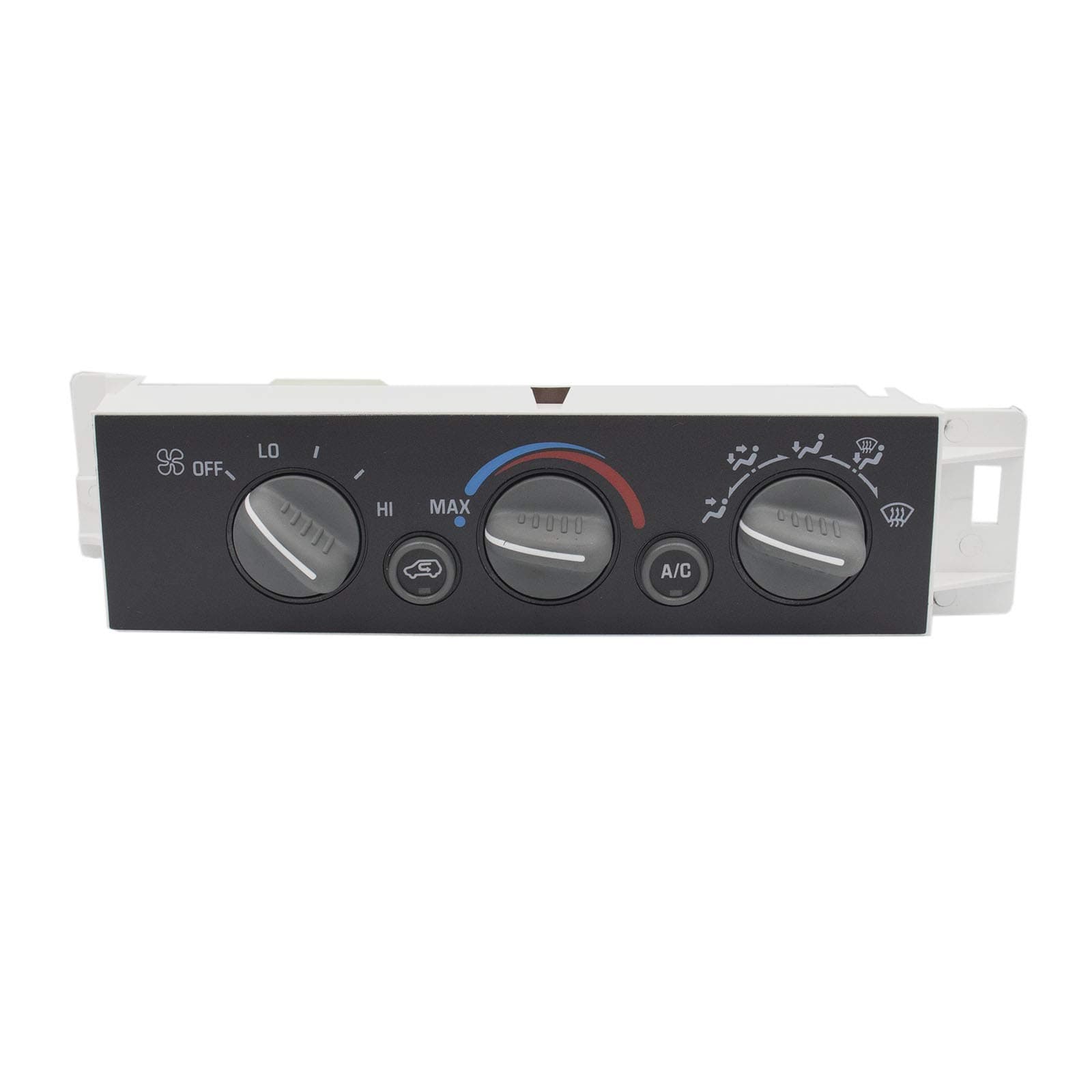 9378815 15-72548 599-007 AC Heater Control Panel Climate Control Module Switch Without Rear Window Defogger for 1996-1999 Chevy Truck GMC C1500 C2500 C3500 K1500 K2500 K3500 Truck 16231175