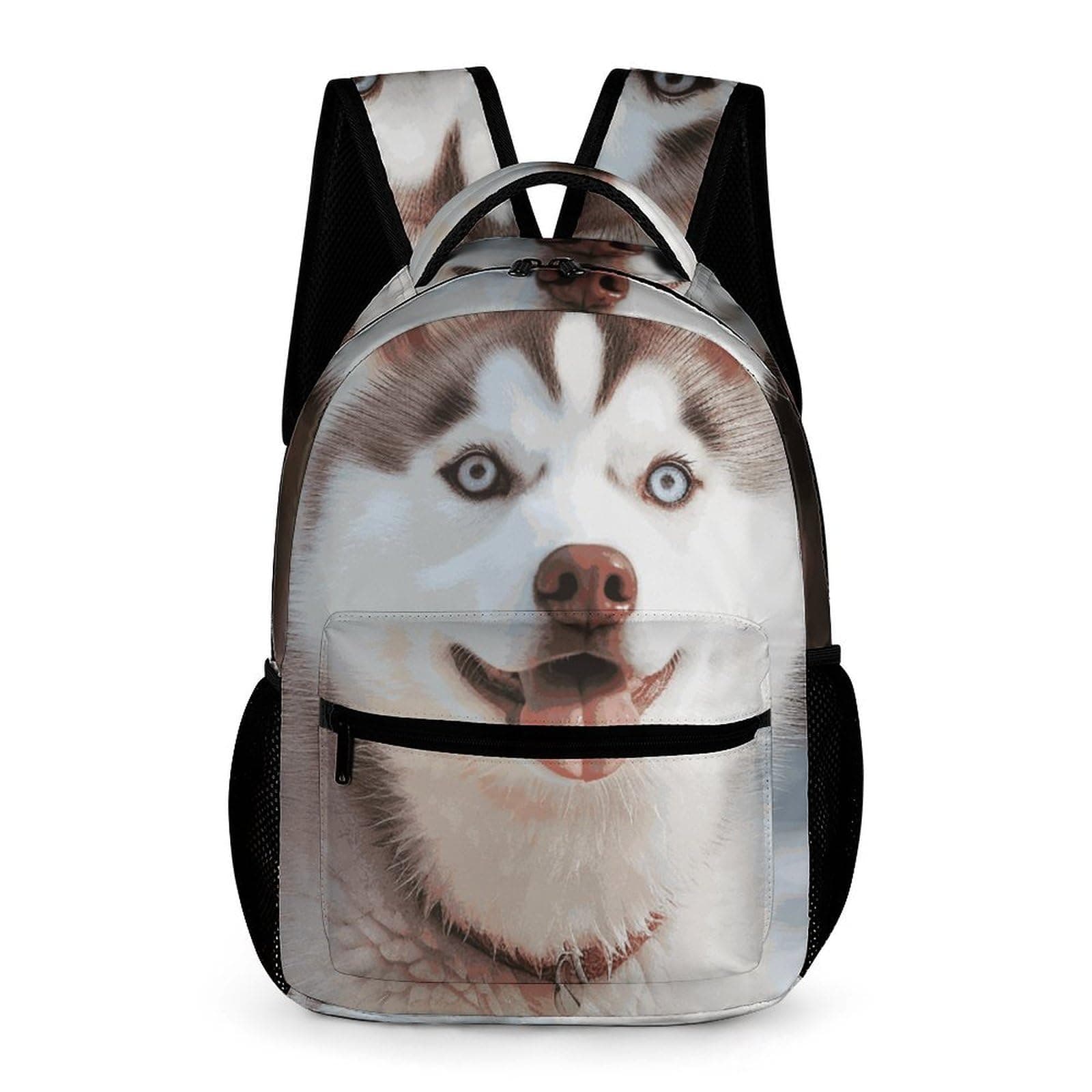 VFKLT Husky Piquant Dog Backpack for Women Men Lightweight Laptop Backpack Purse Travel Casual Daypack, Husky Piquant Dog, One Size, Rucksack Backpacks