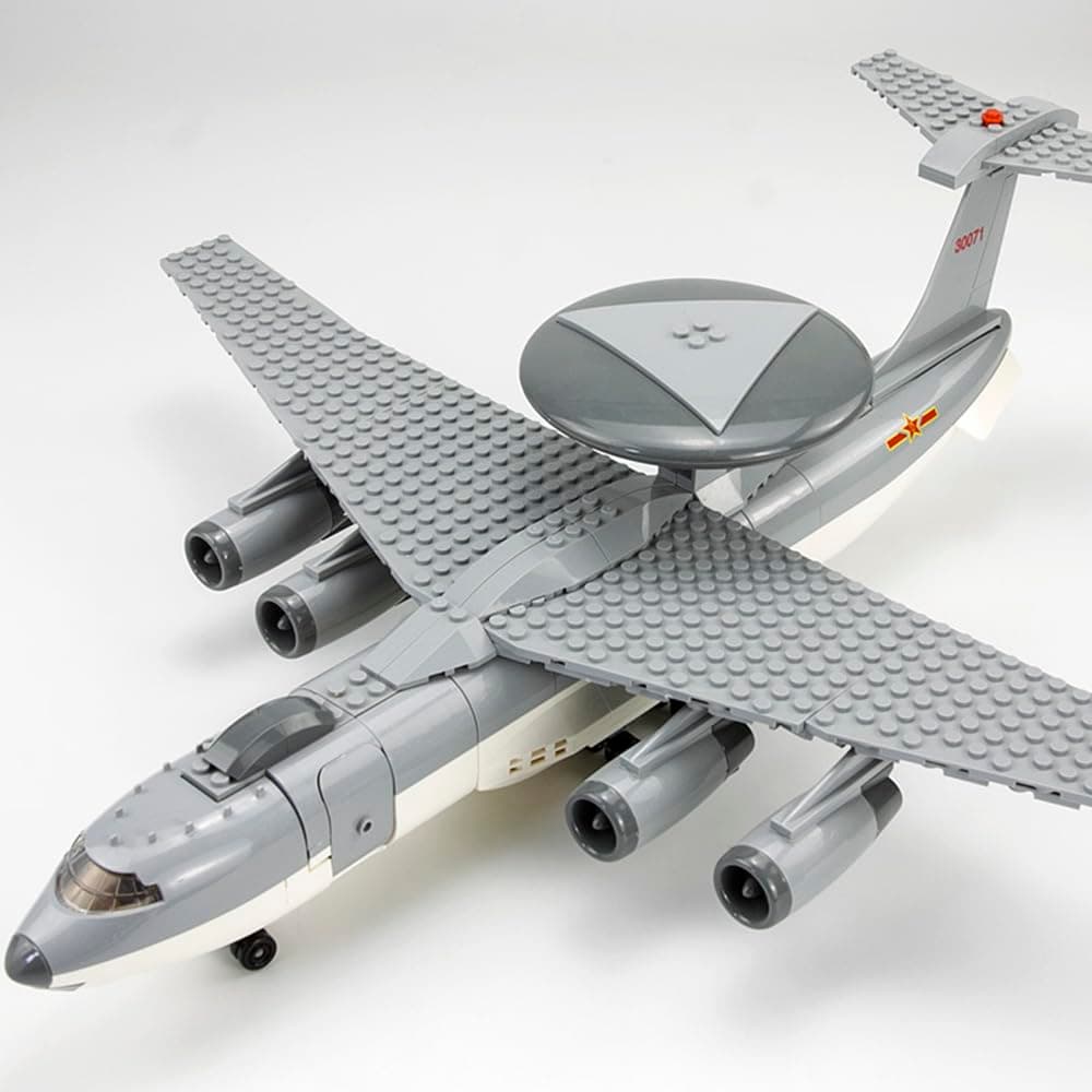 ENHANA Building Block TU-2 Fighter Military Plane Building Bricks Set with 1 Figure Building Toys World War 2 Army Airplane Building Brick Toy Best Gifts for Kid