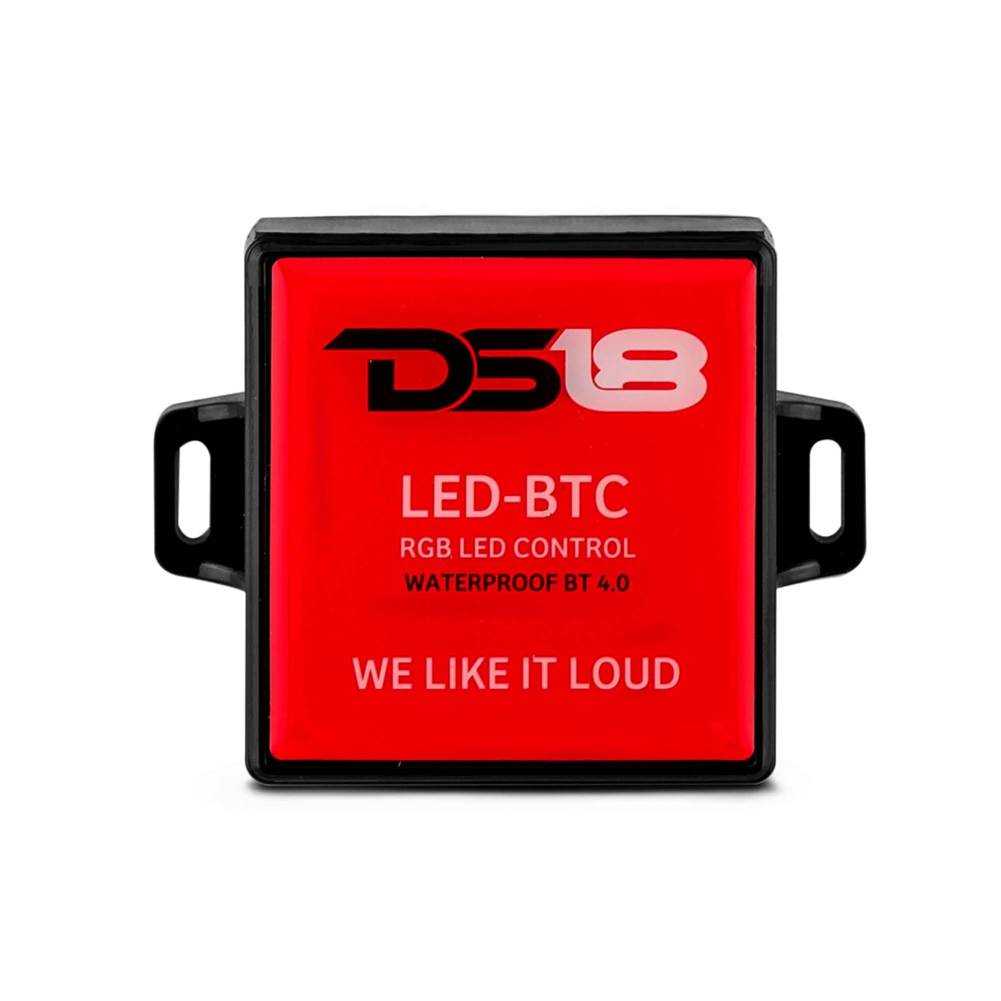 DS18 LED-BTC Bluetooth 4.0 RGB Led Control, Waterproof IP65 Made for Autos, Boats, or Powersports 5 Amps - with Build in 3m VHB Tape - Works with Smart Phones