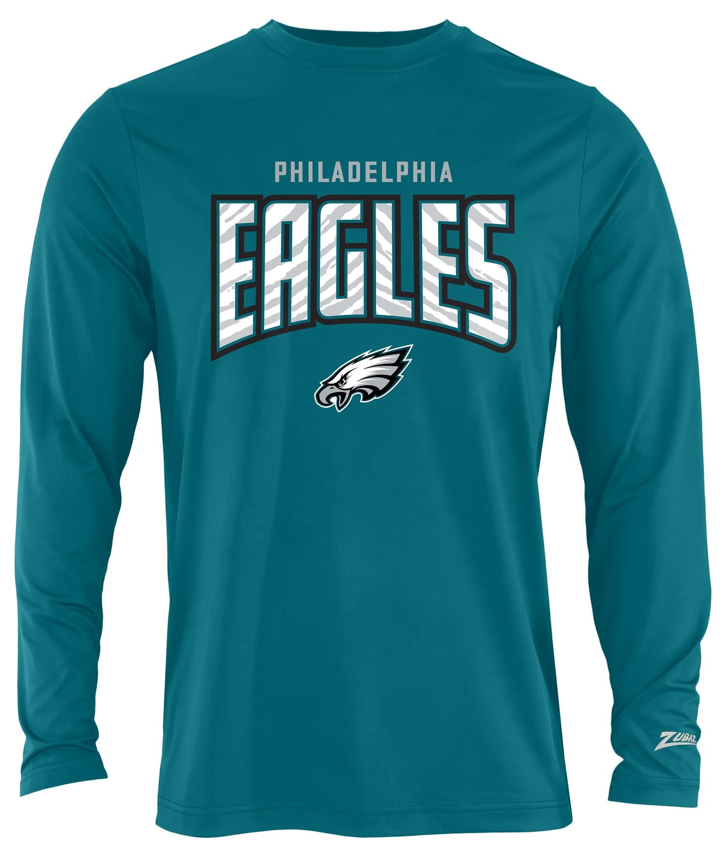 Zubaz NFL Men's Hail Mary Long Sleeve Tee, Philadelphia Eagles, 4X-Large
