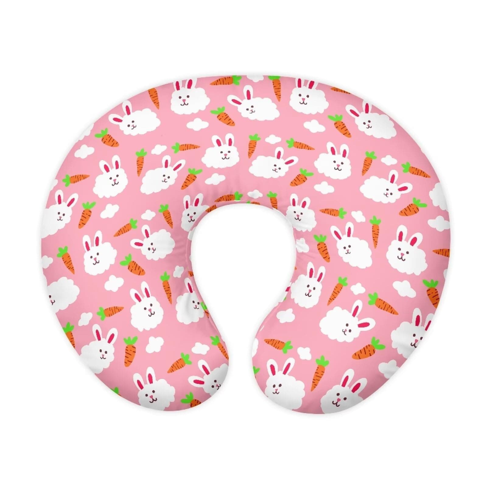 Eheartsgir Rabbit Nursing Pillow Support Cover Soft Breathable Fabric Pillow Slipcover Case for Breastfeeding and Bottle Feeding Pillows, Baby Boys & Girls Shower Gift