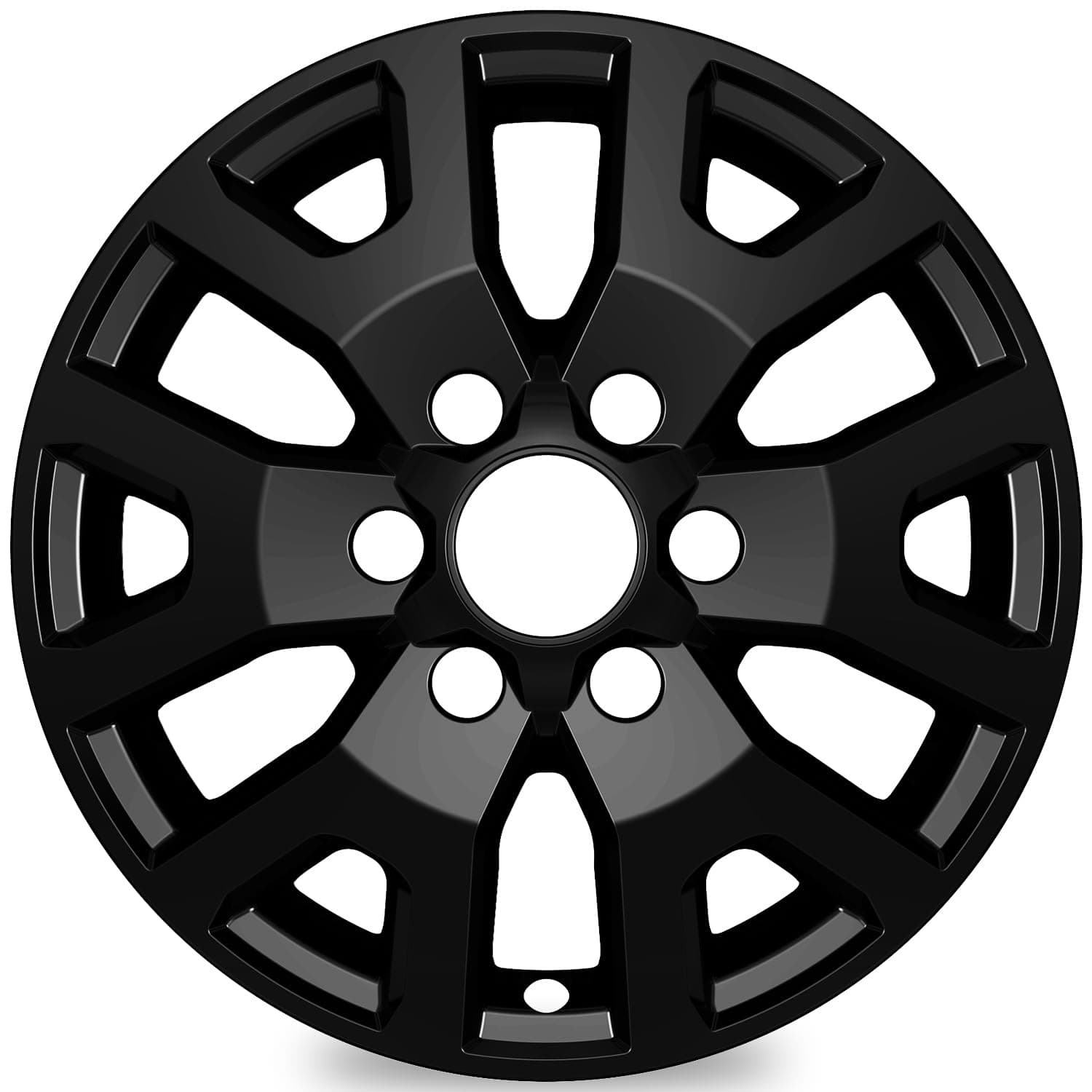 AutoBeeDen 4-Pack 17 inch Wheel Skins Compatible with Toyota Tacoma SR5 2024 2025 2026, Fits 17" Alloy Wheel OEM#42611-AK011, Bright Black Color Wheel Cover