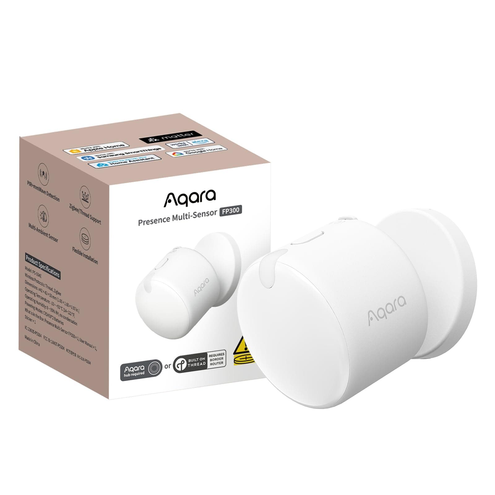 Aqara Presence Sensor FP300 Wireless 5-in-1 Motion Sensor with mmWave
