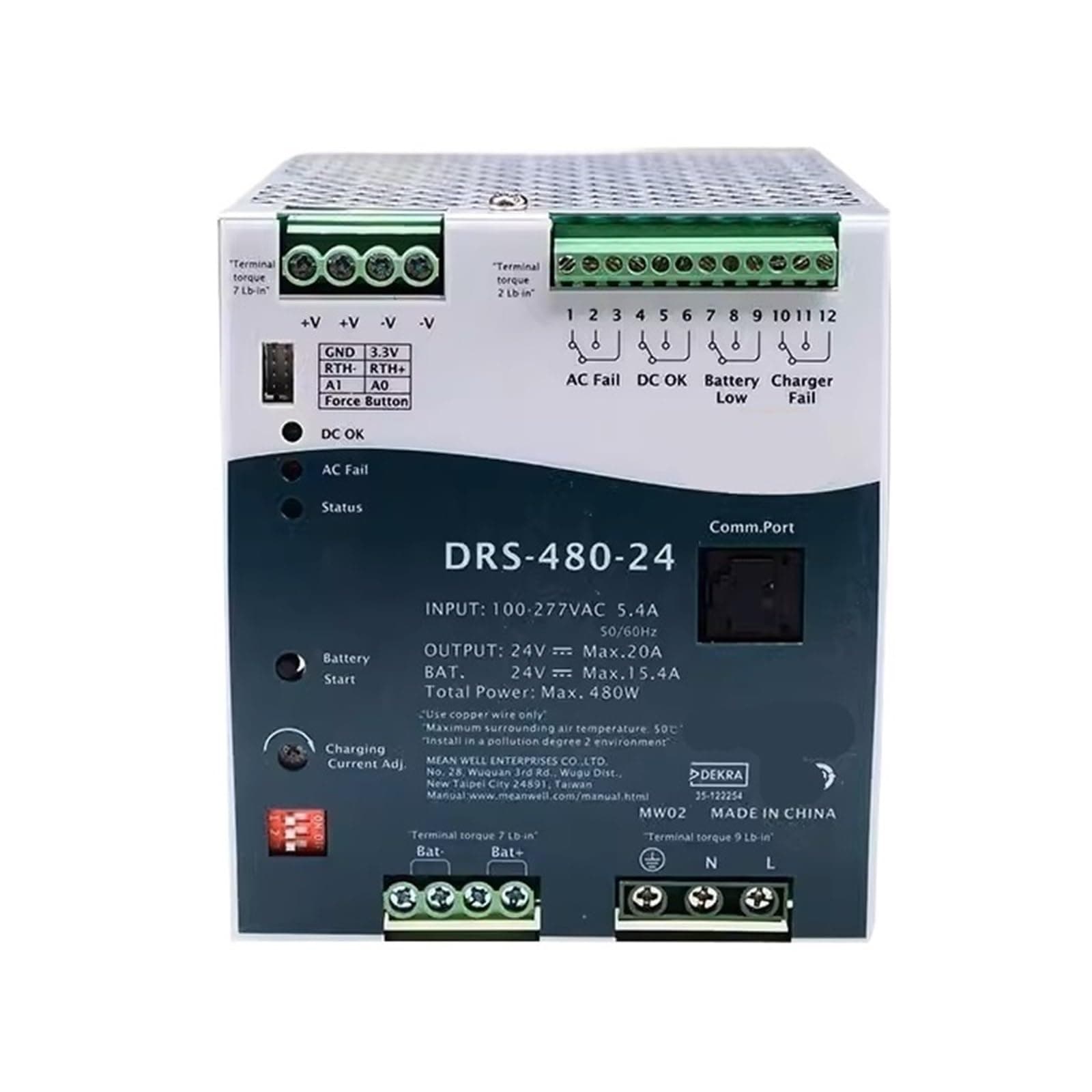 DRS-480-48 DRS-480 48V 7.7A 480W All-in-One Security Power