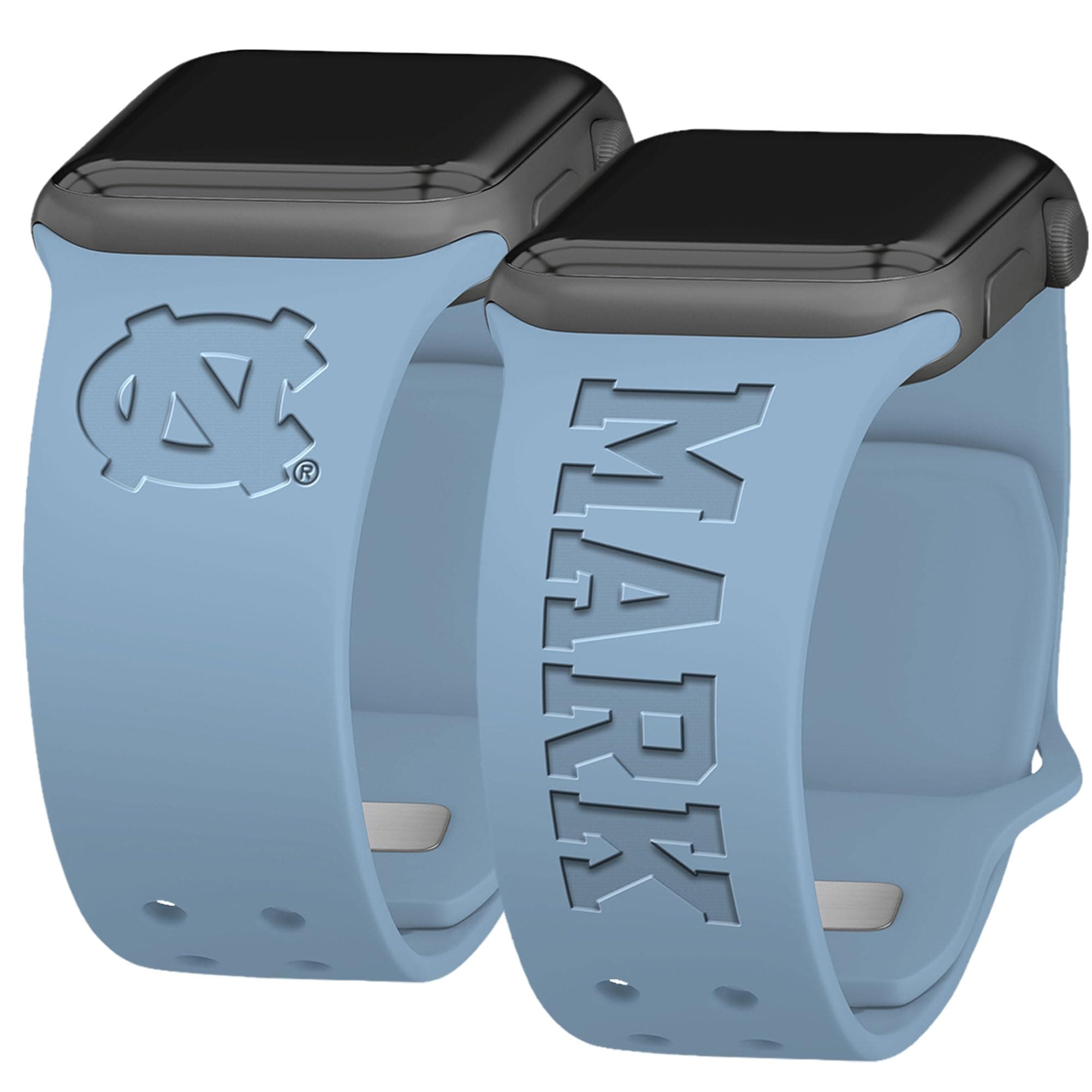 Affinity Bands North Carolina Tar Heels Custom Engraved Watch Band Compatible with Apple Watch (38/40/41mm (42mm Series 11))