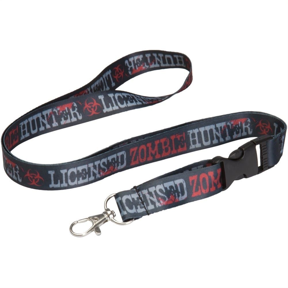 Old Glory Zombie Hunter Lanyard - Green Nylon & Polyester Classic Lanyard