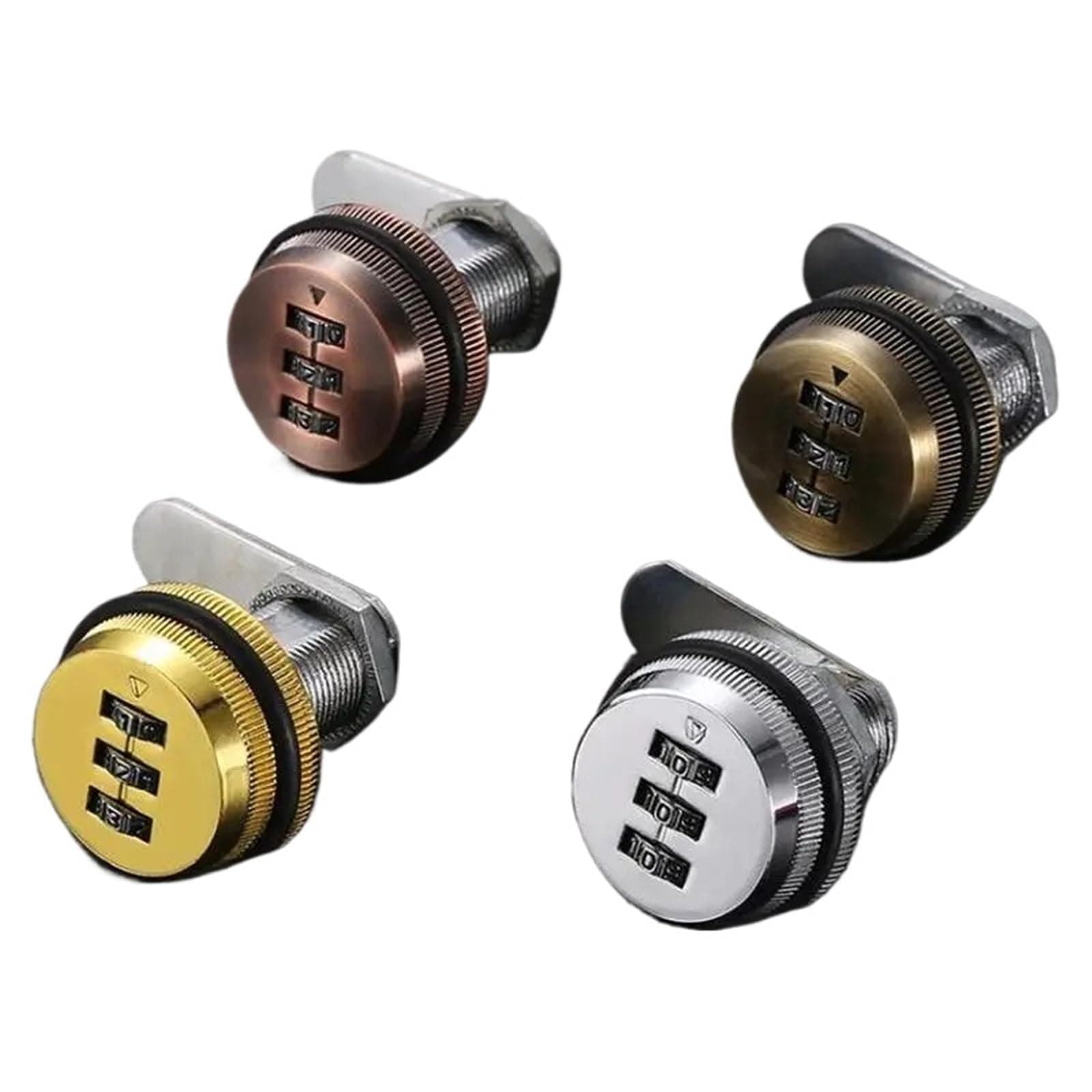 3 Digit Combination Password boxLock 20-30mm Smart Cam Code Lock Zinc Alloy for Mailbox Cabinet Door File cabinets Wardrobe 1Pcs(Black 25mm)