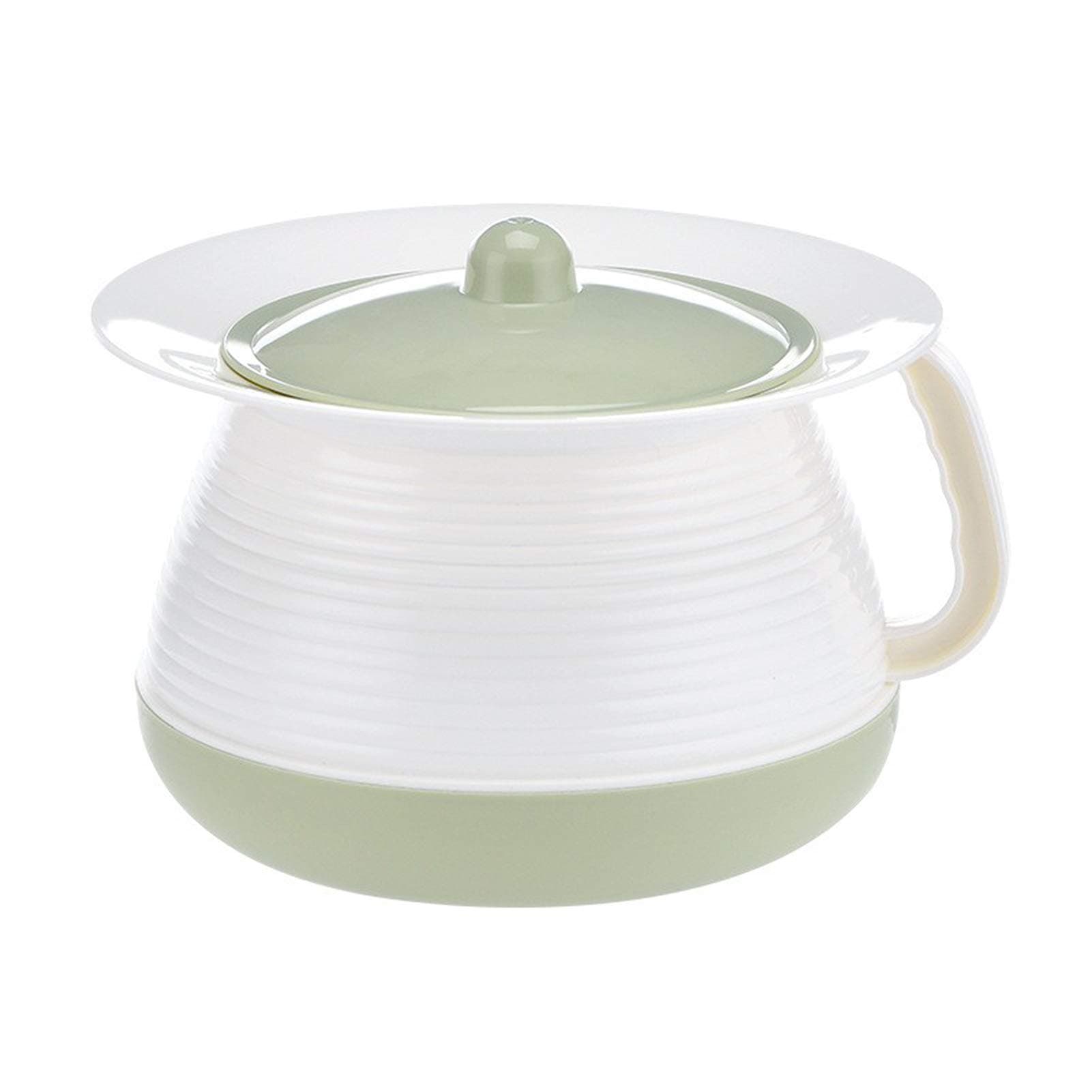 Men Urinal Bottle, Urinal Portable Toilets,Thick Plastic Spittoon Old Child for Men and Women Home Bucket, Chamber Pot with Lid Adult Bedroom Convenient and Practical Urinal(Green)