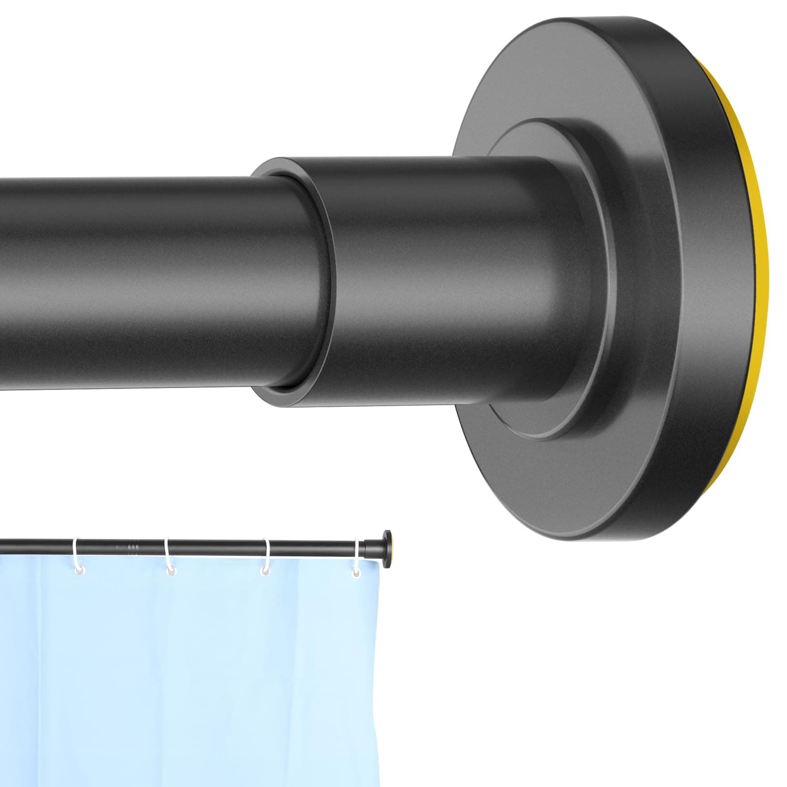 Corklatta Nickel Spring Tension Curtain Rods 31-43 Inch