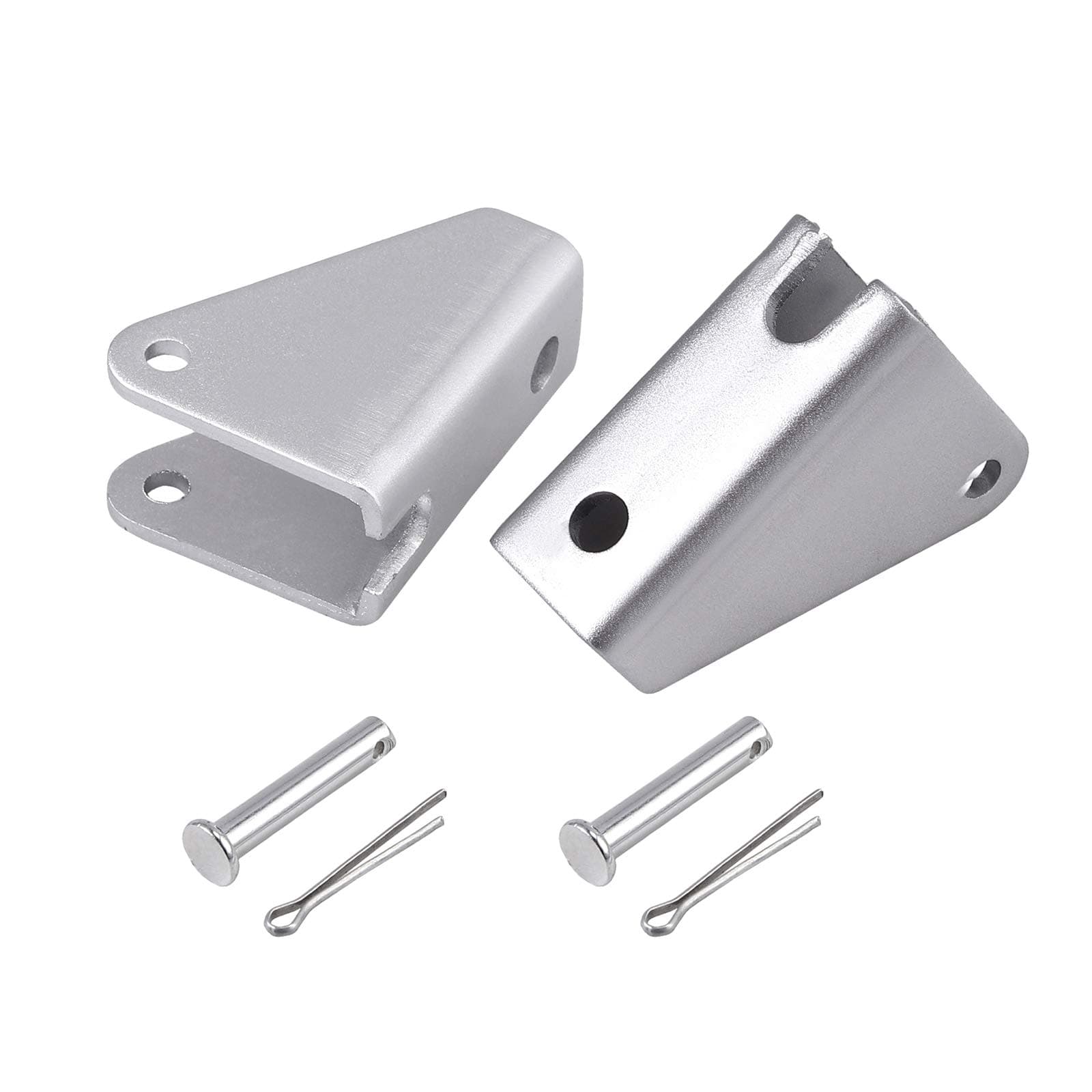 Justech 2PCS Linear Actuator Brackets Mounting Brackets Galvanized Cold-Rolled Steel for 12V Heavy-Duty Linear Actuators-Silver