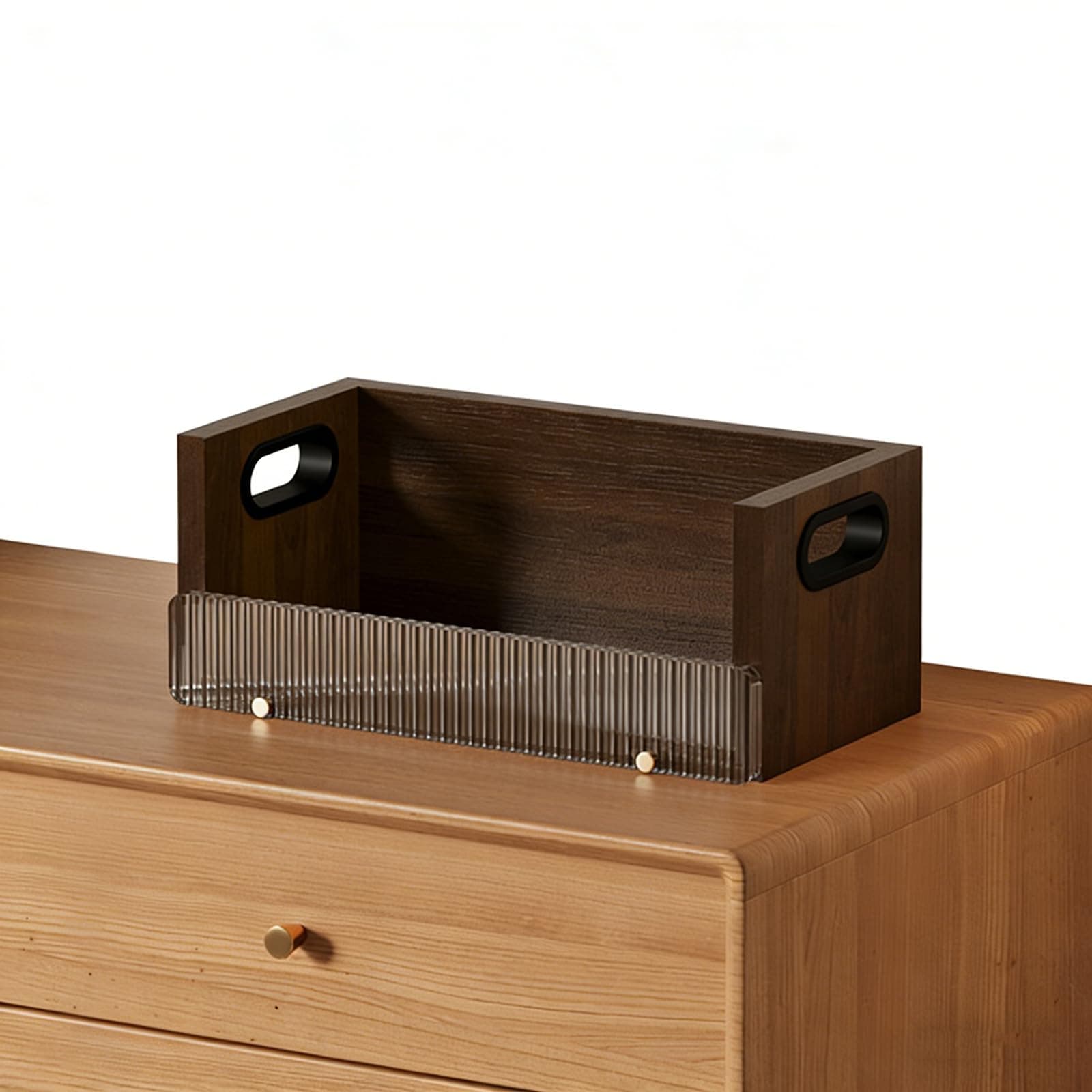 CD Holder Desk Rack Organizer, Wooden CD Record Rack, Capacity 30 CDs, Space Saving Desktop Organizer, for Home/Office
