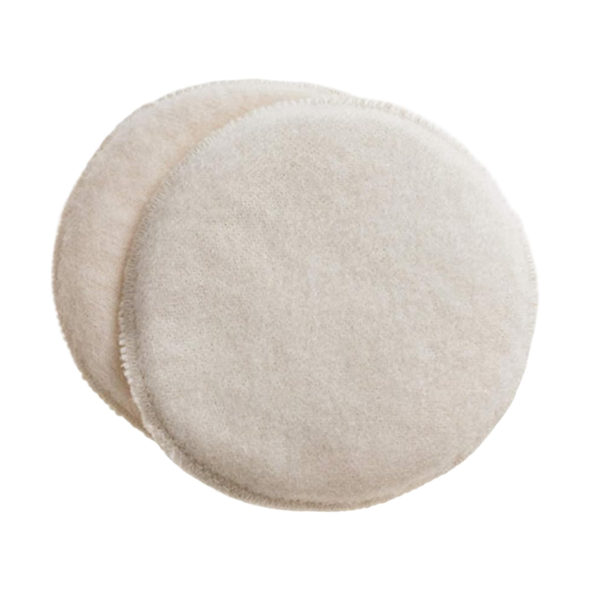 LANACare Softline Reusable Nursing Pads for Breastfeeding – Moms Organic Merino Wool Breast Pads - Washable Nursing Pad, Nipple Pads for Leaking Milk - Extra Thickness Small – 6 in (15 cm)