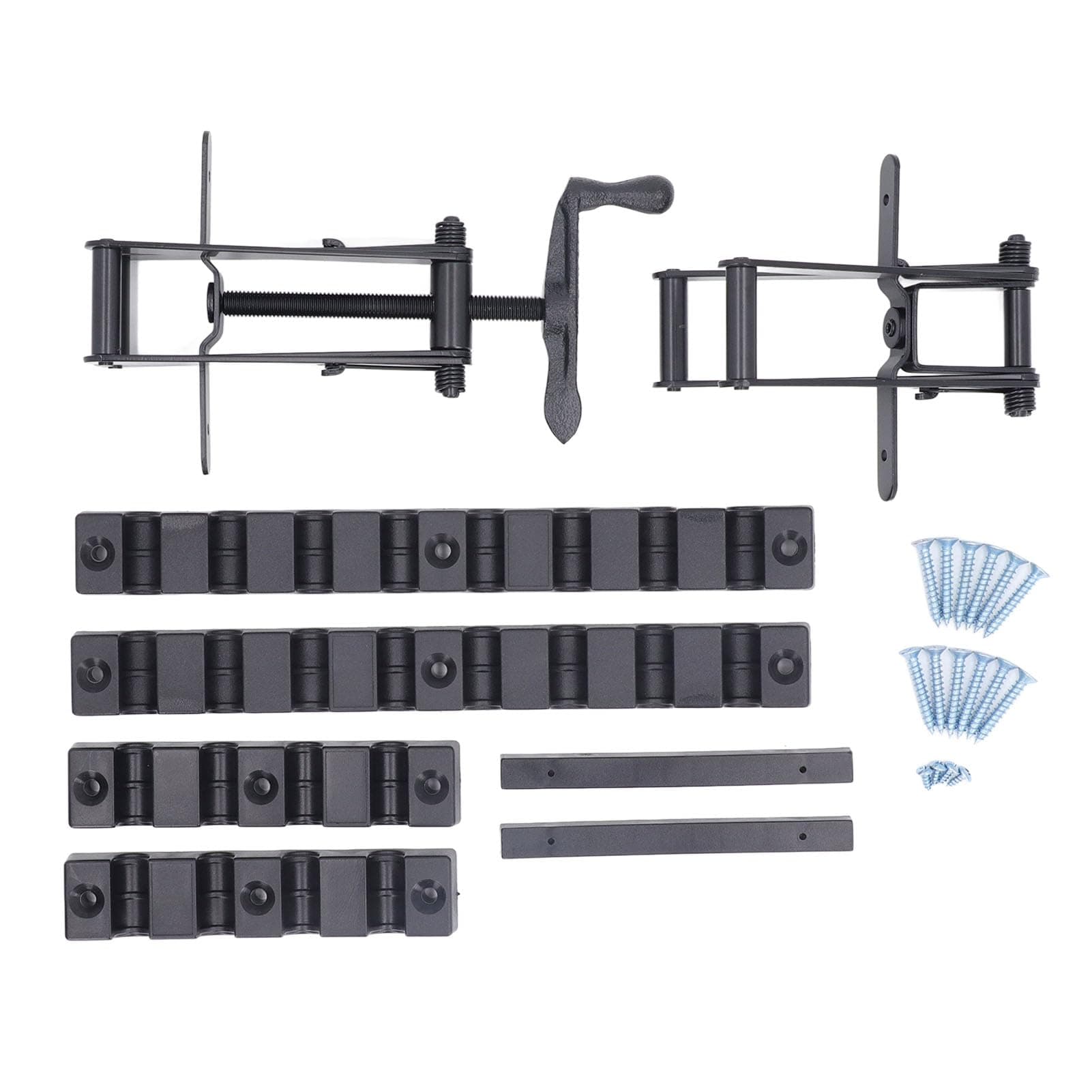 Pressure Release Clamp, Aluminum Alloy 4 Way Panel Corner Fixing Clamping System, Rotate Handle for Woodworking