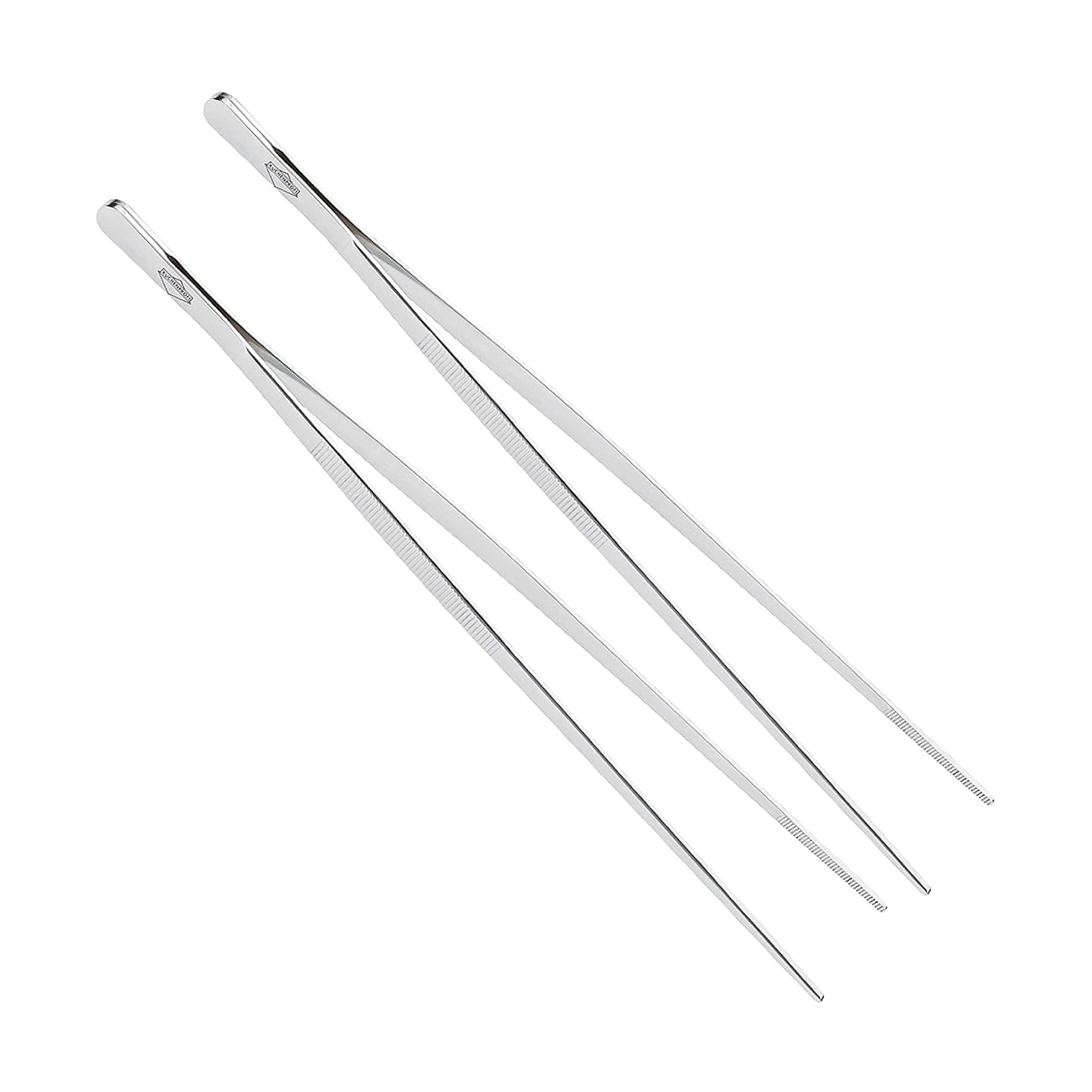 Küchenprofi 12-Inch Tweezer Tongs in 18/10 Stainless Steel, Pack of 2