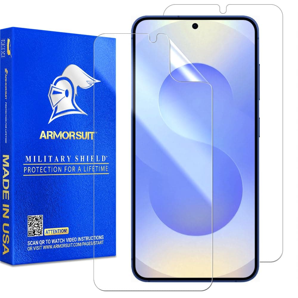 ArmorSuit 2 Pack for Samsung Galaxy S25 (6.2") Screen Protector Case Friendly MilitaryShield HD Clear Film - Made in the USA