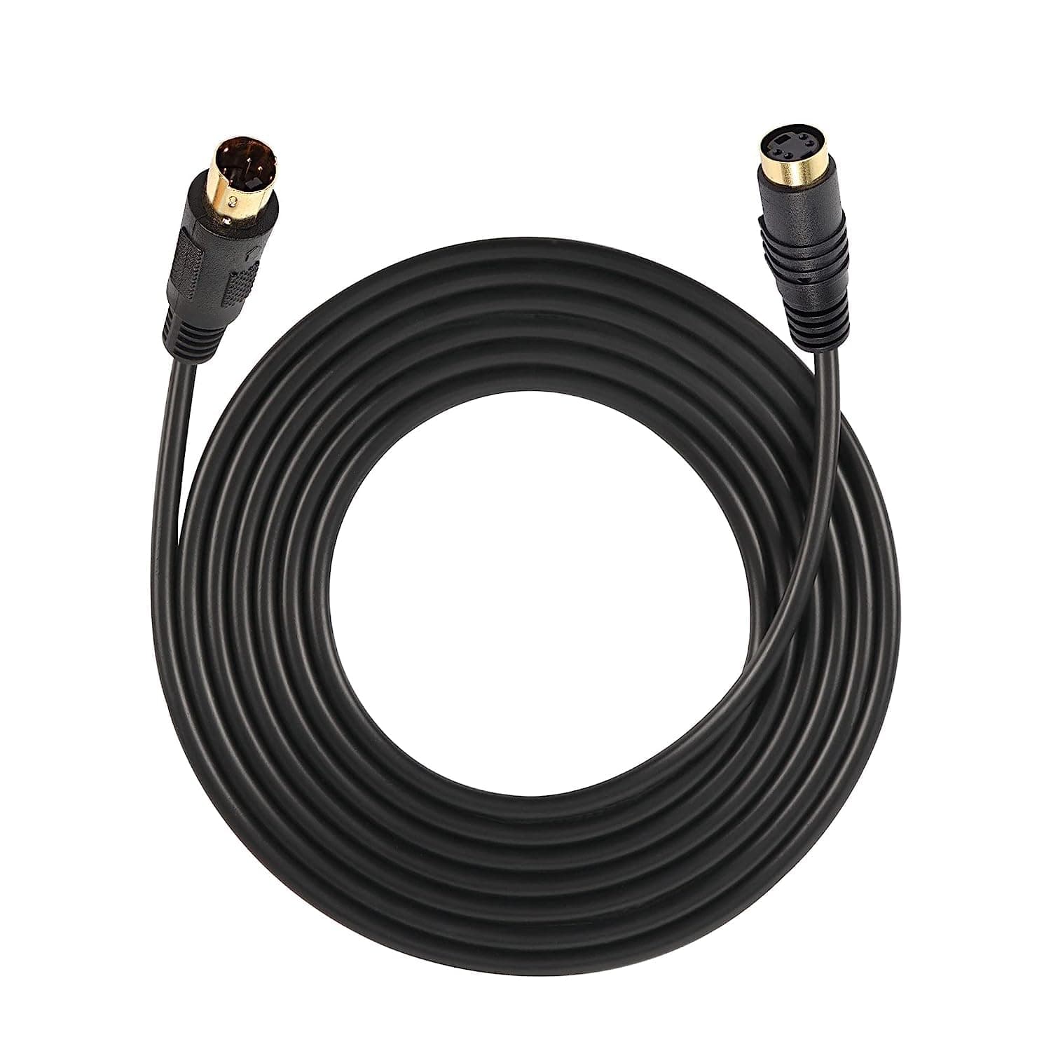 Traovien S-Video Cable Mini Din 4-Pin S Video Cable Male to Female Gold Plated Connector for Player Camcorders Laptops Transfer Video to TV or Monitor Connection Cable (Mini 4Pin M to F 10Ft/3m)