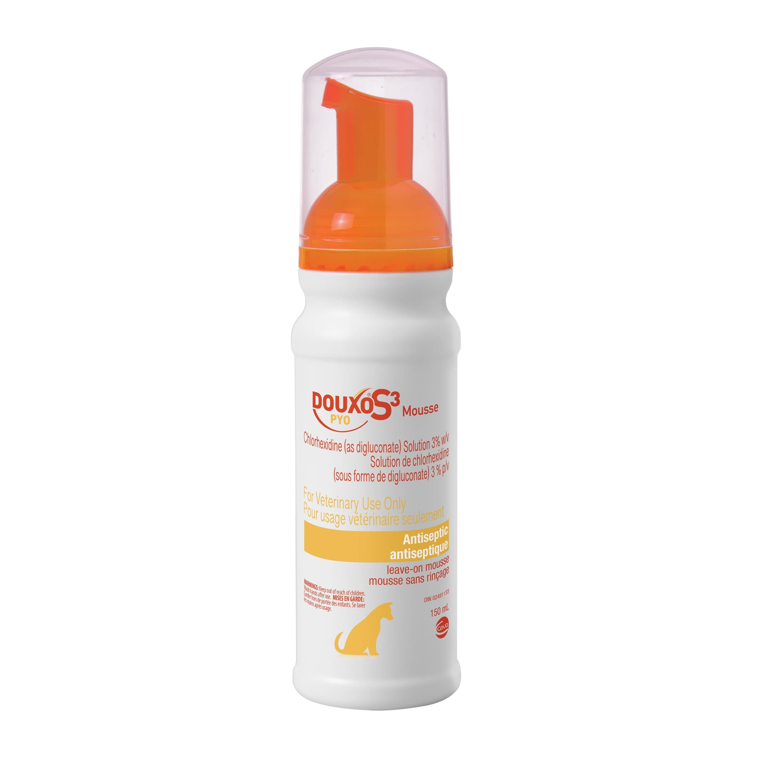 DOUXO S3 Pyo Mousse with 3% Chlorhexidine for Dogs, 150mL