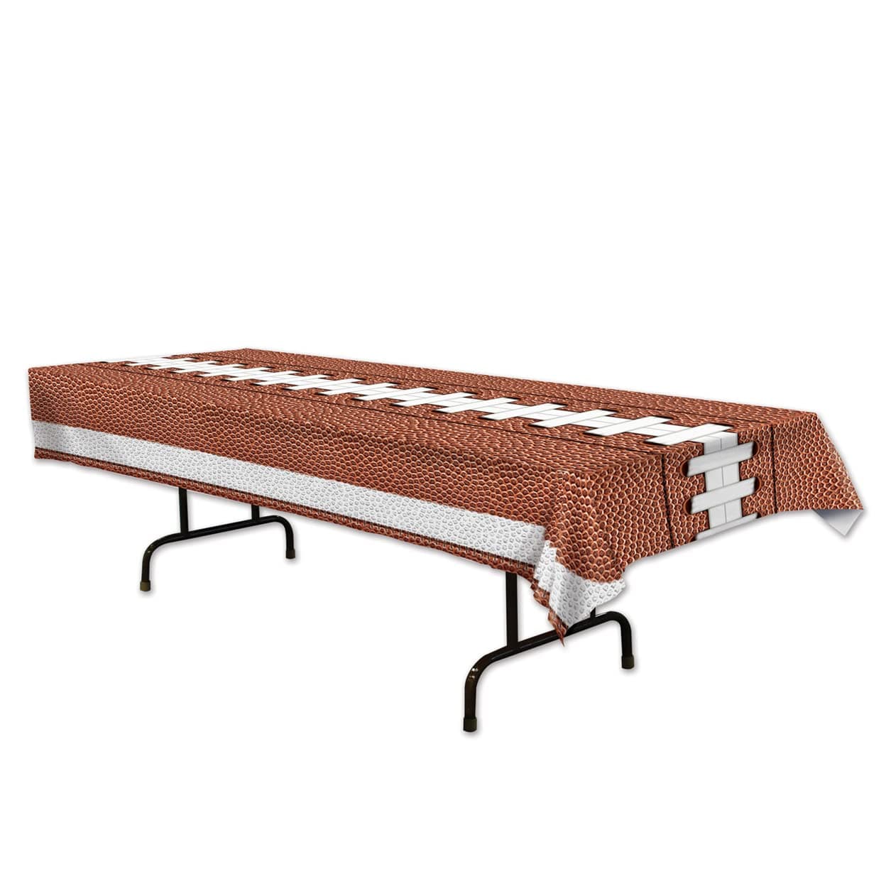Beistle Football Tablecover, 54 x 108 inch, Plastic