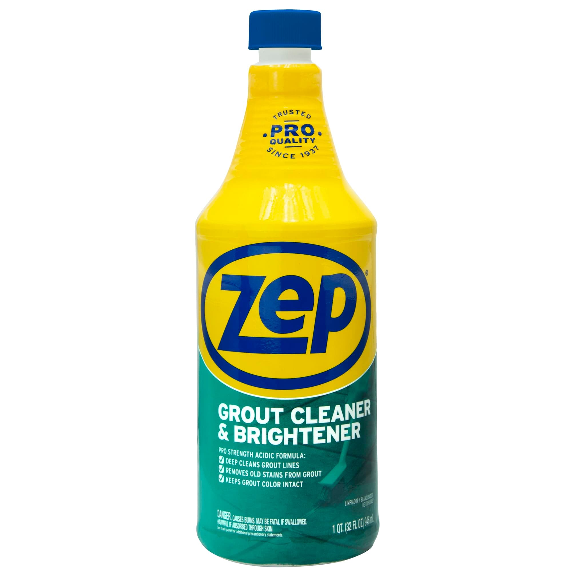 Zep グラウトクリーナー&ブライトナー - 32オンス (1ボトル) - ZU104632 - ディープクリーニングフォーミュラがグラウトから古い汚れを除去