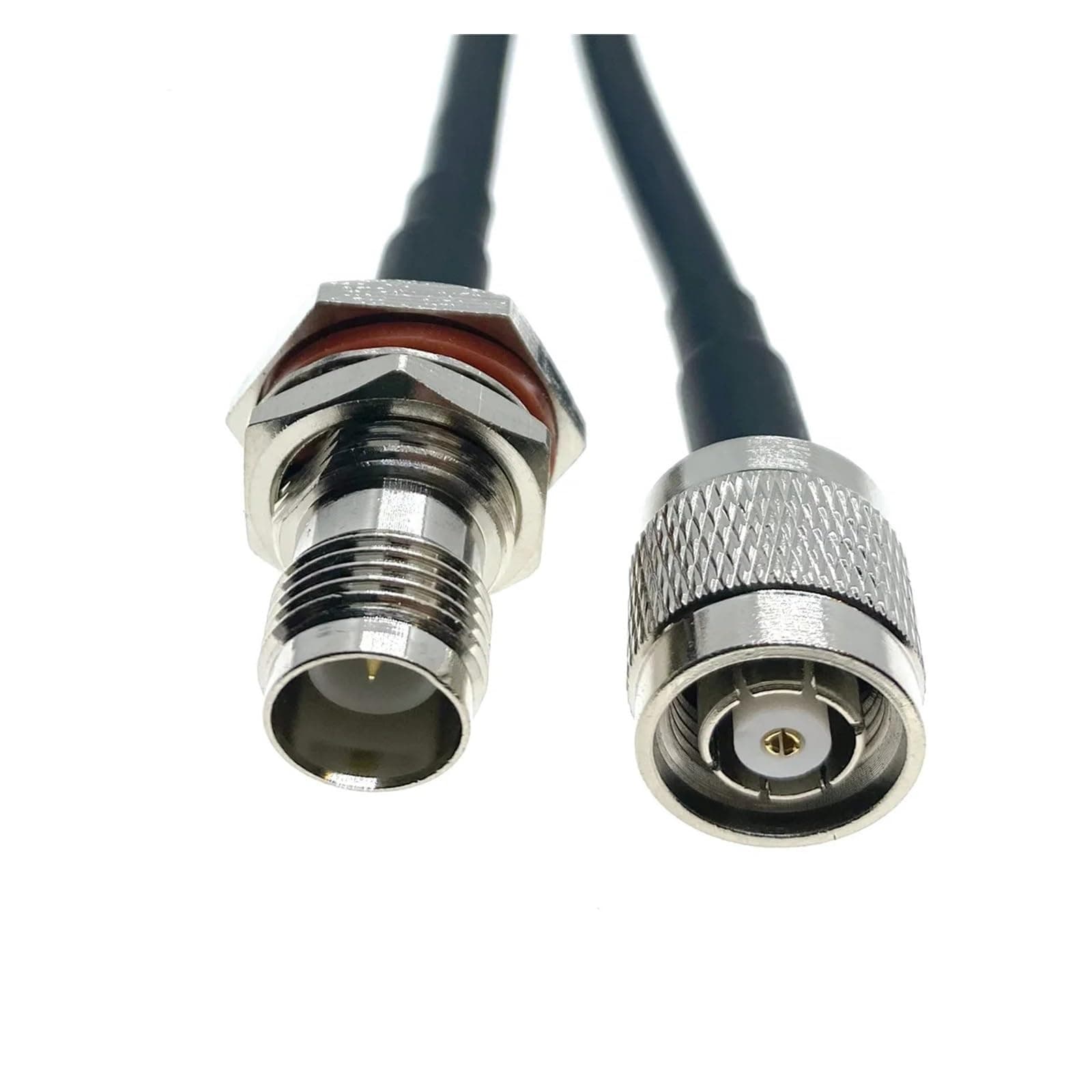 RP-TNC Male p/Lug to RP-TNC Female Jack Bulkhead Nut Adapter Jumper Pigtail Coax Cable RG58 Cable 12inch~30M(3FT (1M))